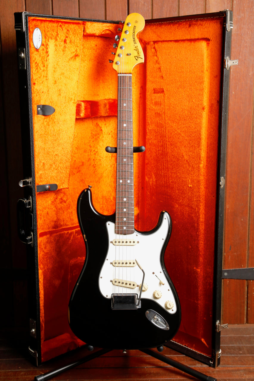 Fender Custom Shop 1970 Relic Stratocaster Black Electric Guitar 2015 Pre-Owned
