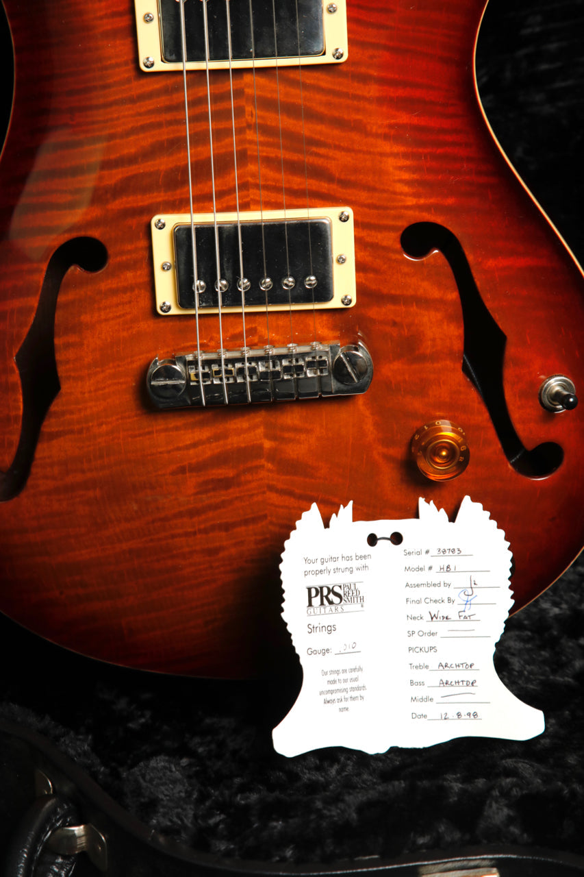 PRS McCarty Hollowbody Dark Cherry Sunburst Electric Guitar 1998 Pre-Owned