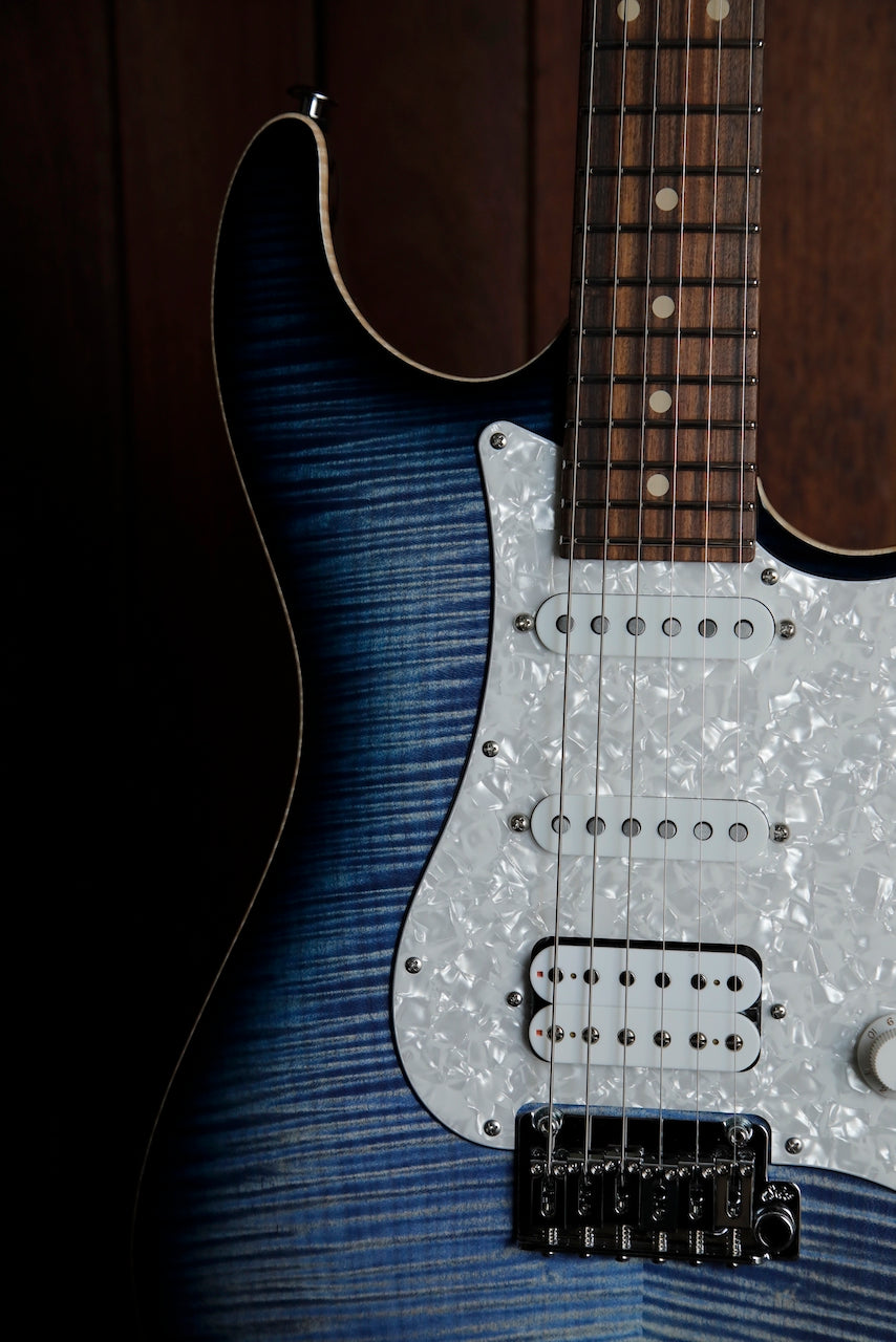 Suhr Standard Plus HSS Faded Whale Blue Burst Electric Guitar