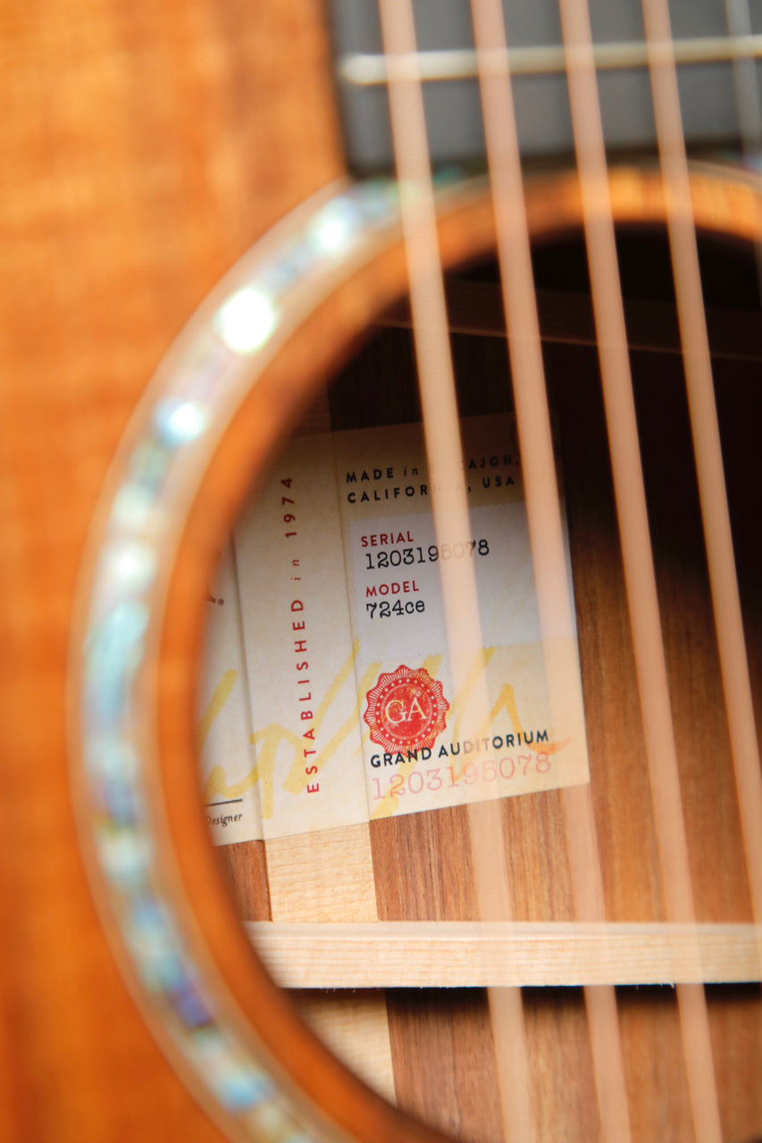 Taylor 724ce Hawaiian Koa Acoustic-Electric Guitar