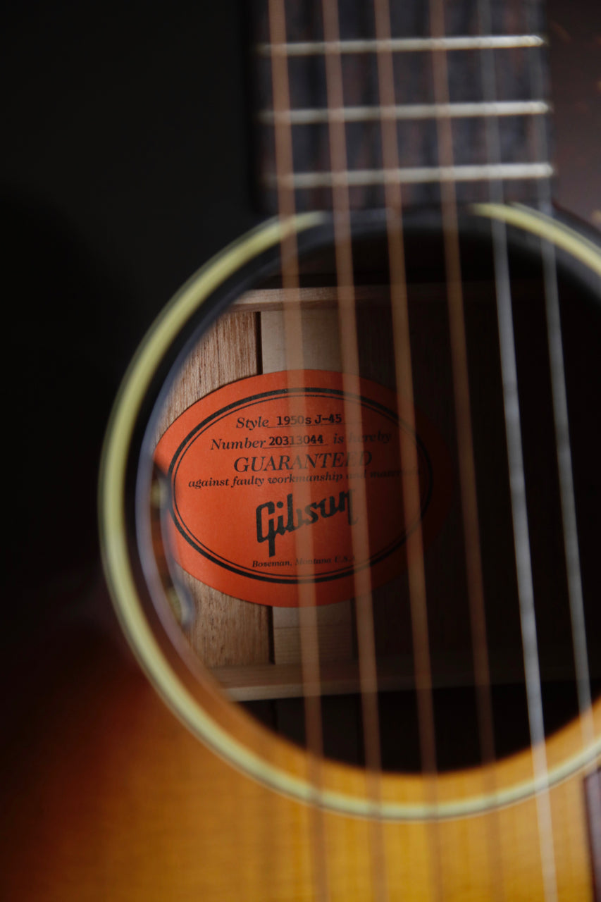 Gibson J-45 1950's Original Vintage Sunburst Acoustic-Electric Guitar