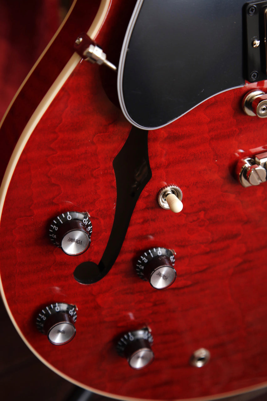 Gibson ES-335 Figured Sixties Cherry Semi-Hollow Electric Guitar Left Handed