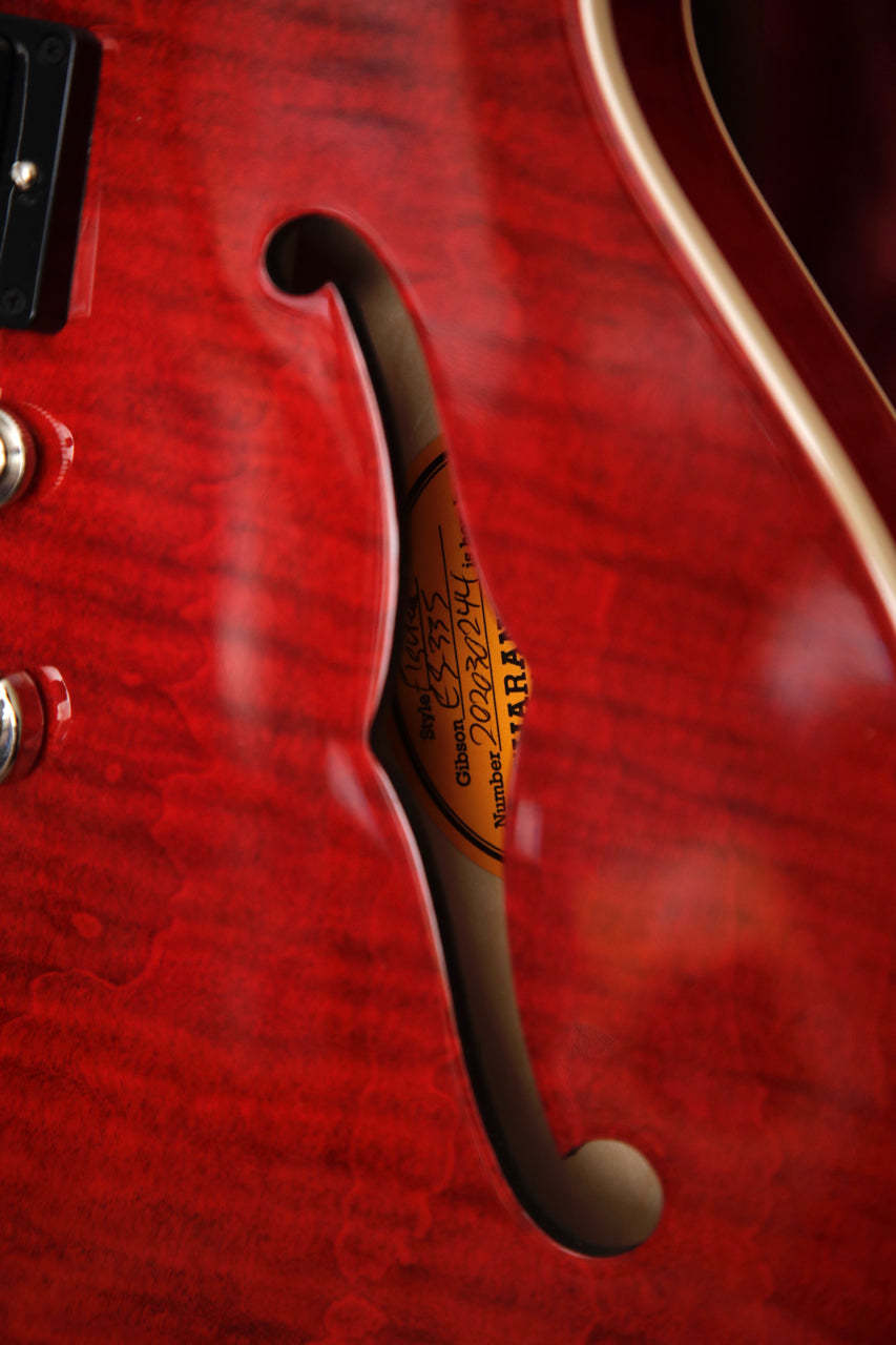 Gibson ES-335 Figured Sixties Cherry Semi-Hollow Electric Guitar Left Handed