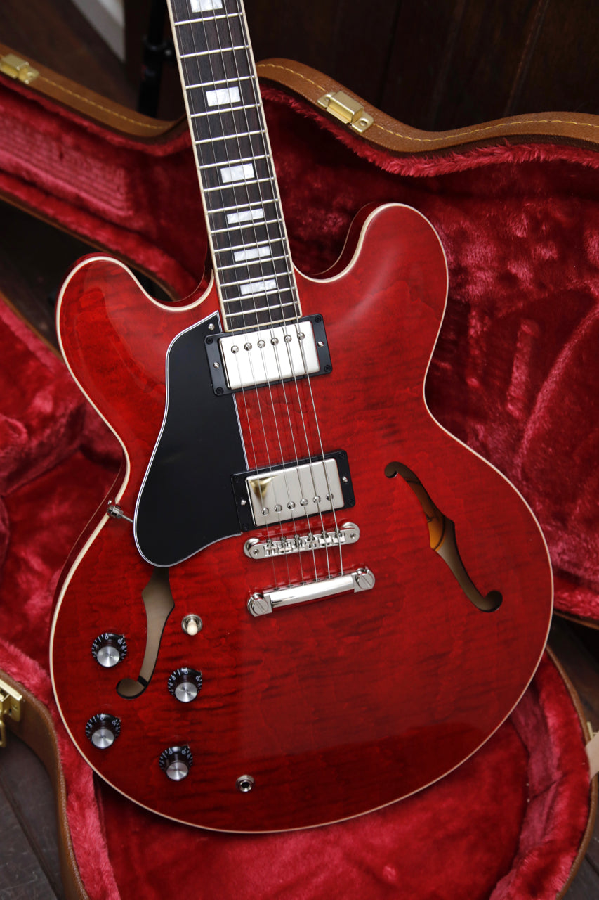 Gibson ES-335 Figured Sixties Cherry Semi-Hollow Electric Guitar Left Handed