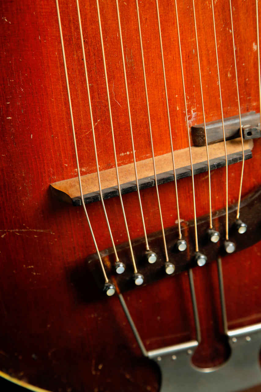 Gibson 1919 Harp Guitar "U" Style Acoustic Instrument Pre-Owned