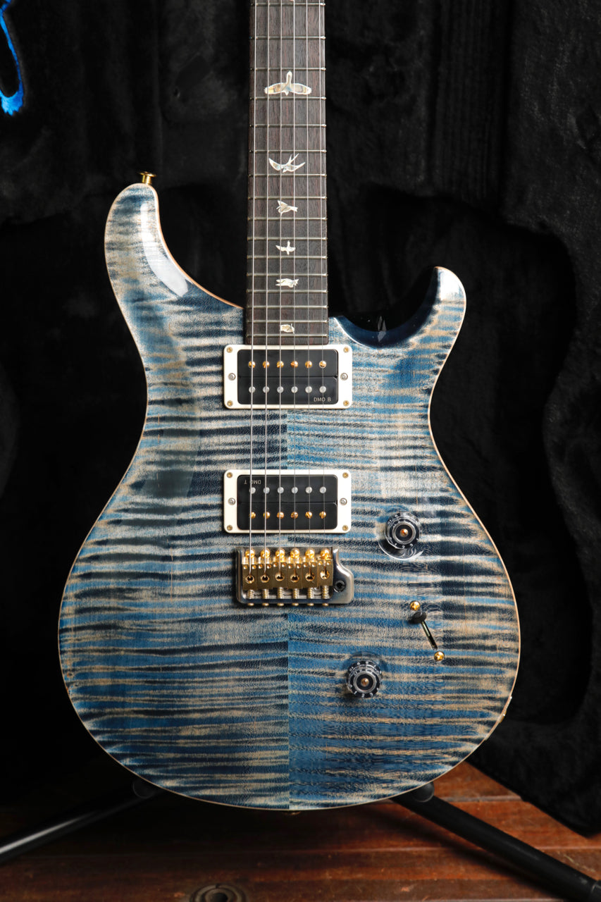 PRS Custom 24 10-Top, Pattern Thin, Faded Whale Blue Electric Guitar
