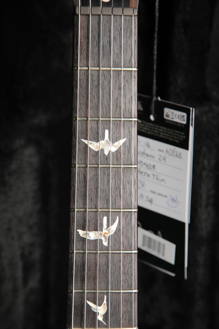 PRS Custom 24 10-Top, Pattern Thin, Faded Whale Blue Electric Guitar