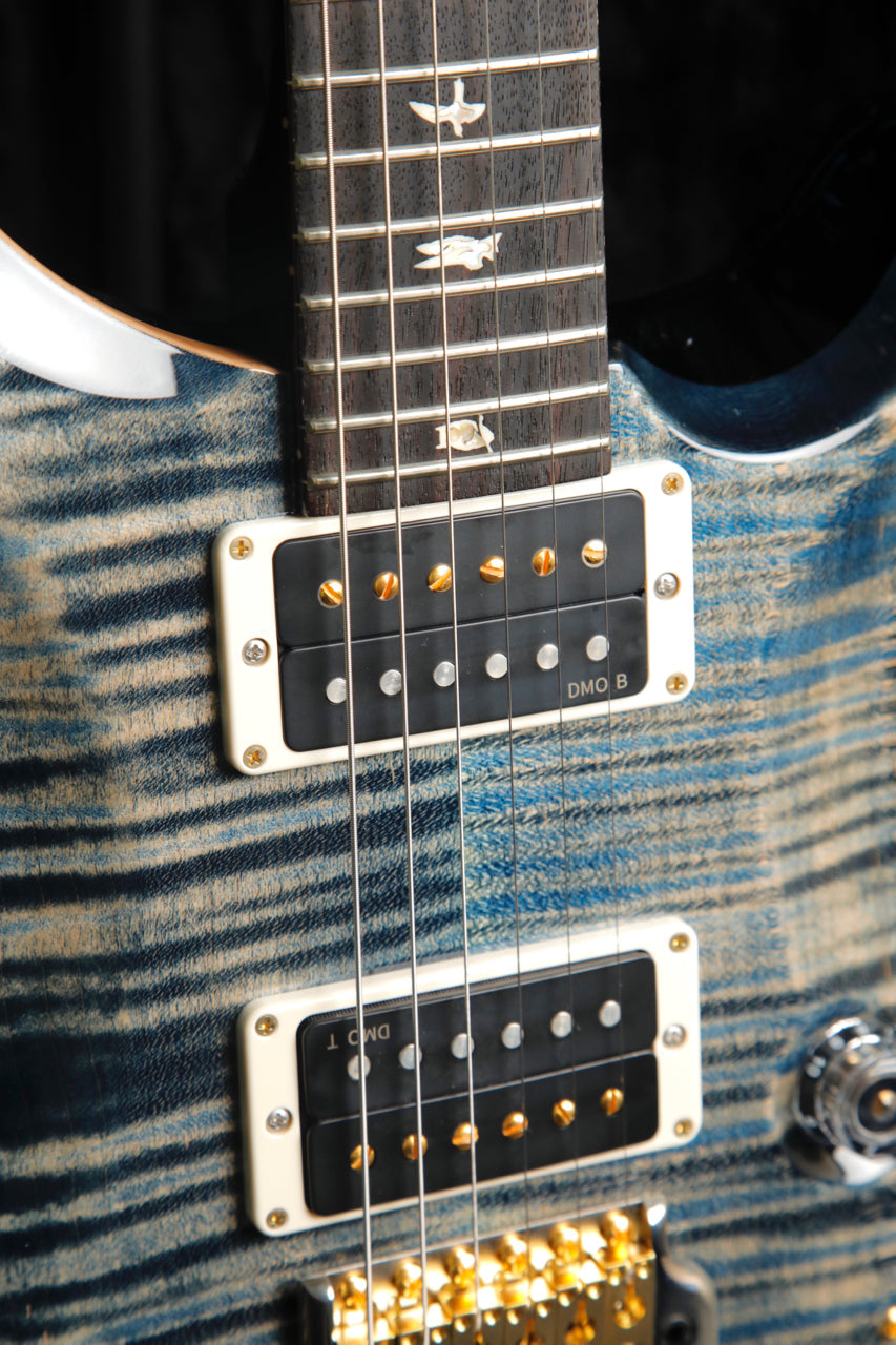 PRS Custom 24 10-Top, Pattern Thin, Faded Whale Blue Electric Guitar