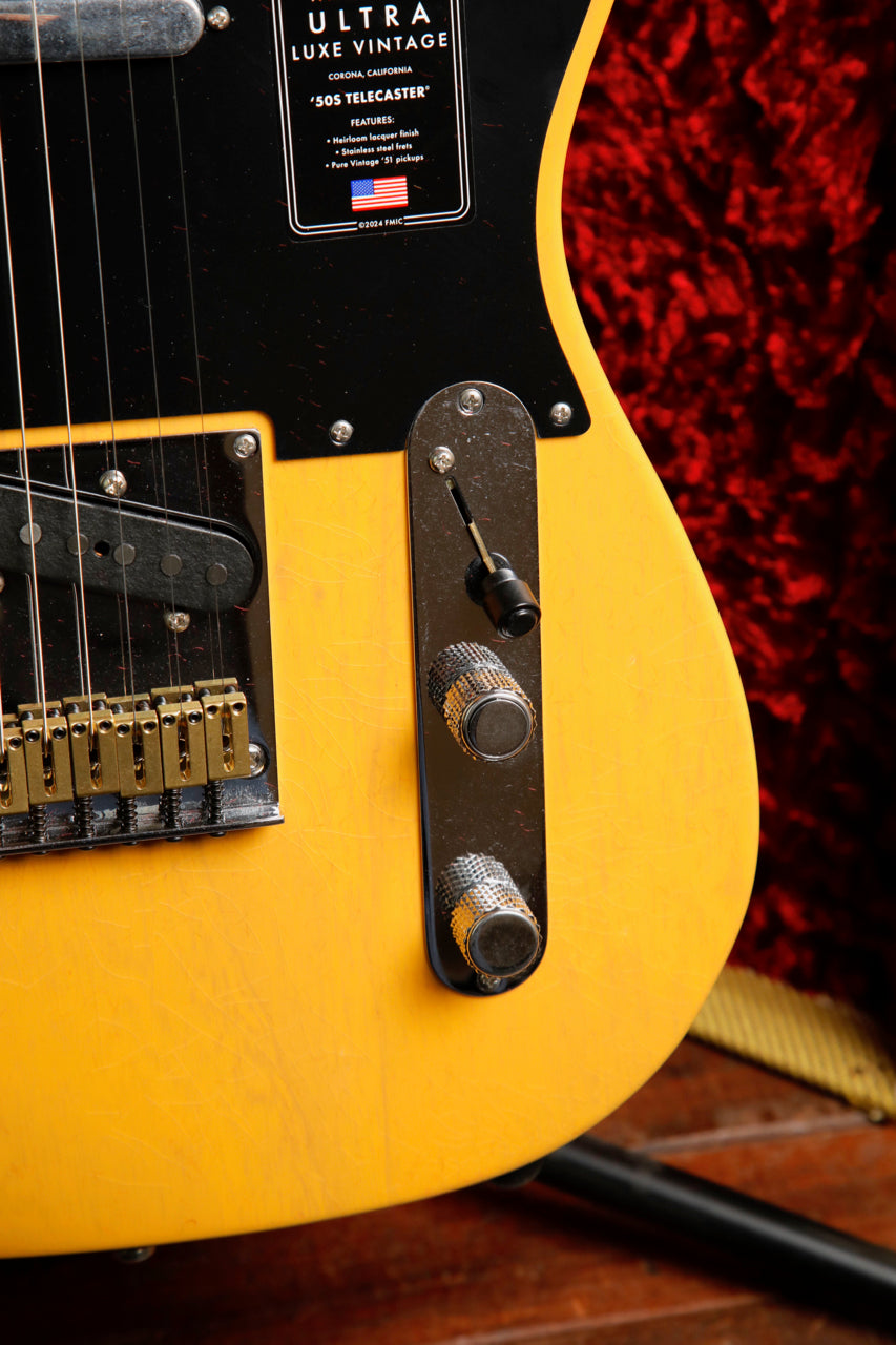 Fender American Ultra Luxe Vintage '50s Telecaster Butterscotch Blonde