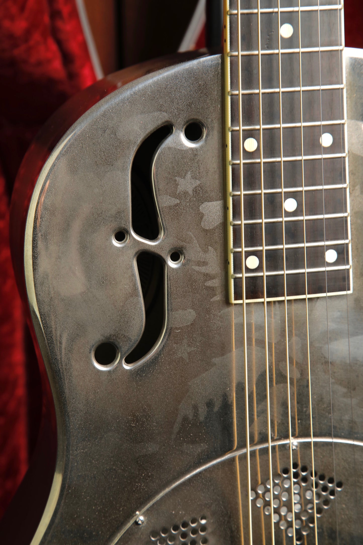 National Style O 12 Fret Single Cone Roundneck Acoustic-Electric Resonator Guitar 2000 Pre-Owned