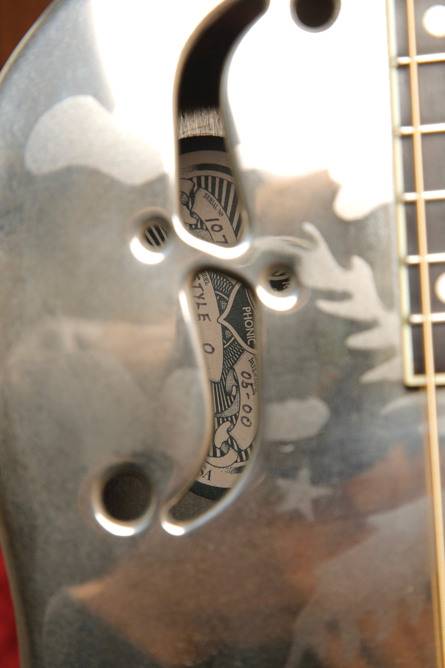 National Style O 12 Fret Single Cone Roundneck Acoustic-Electric Resonator Guitar 2000 Pre-Owned