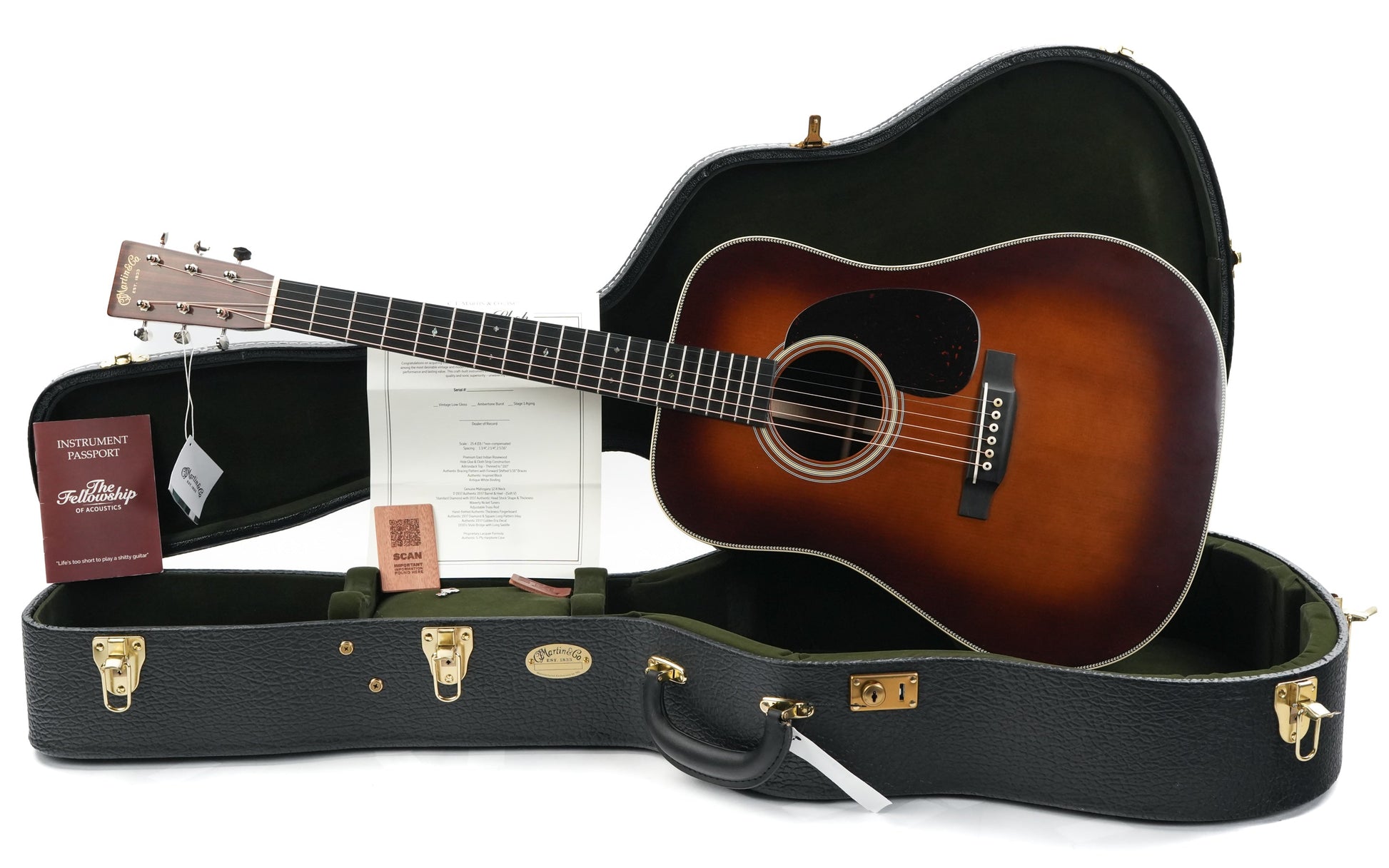 Martin Custom Shop Expert D28 1937 Stage 1 Aging Ambertone 2023