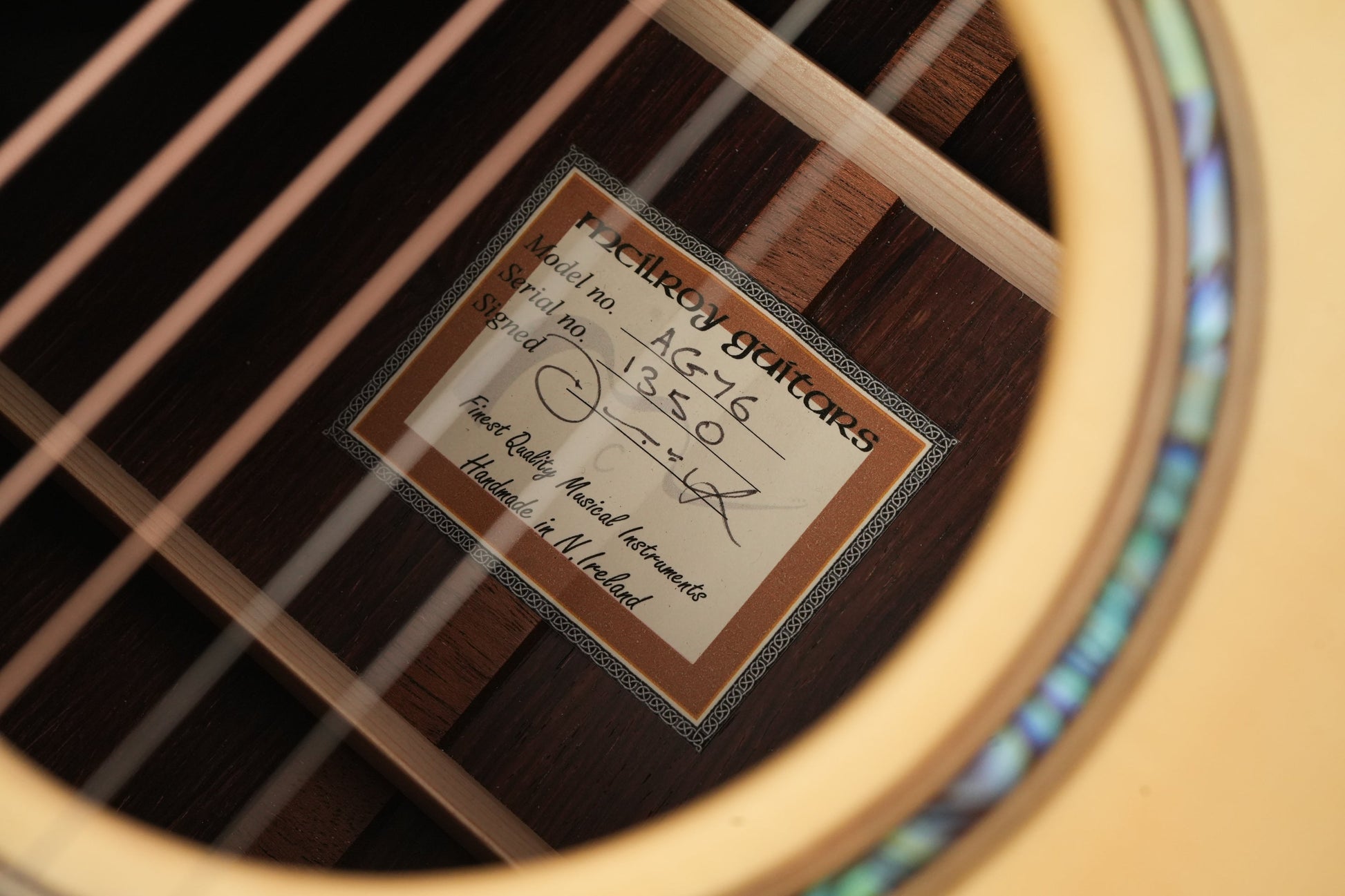 McIlroy AG76 Amazon Rosewood Italian Spruce 2024