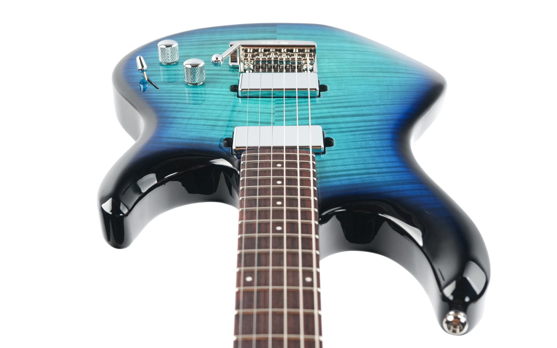 Music Man Luke 4 HH Maple Top Blue Flame 2026