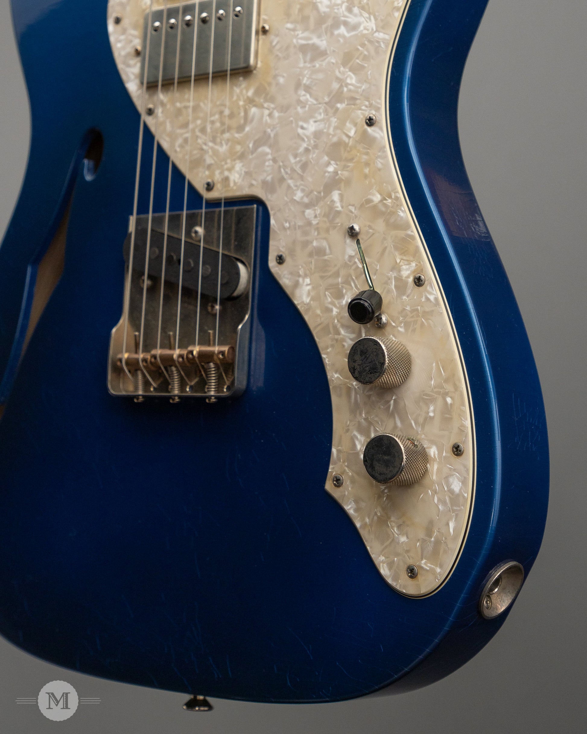 Don Grosh Electric Guitars - NOS Hollow T - Lake Placid Blue - Timeworn Finish