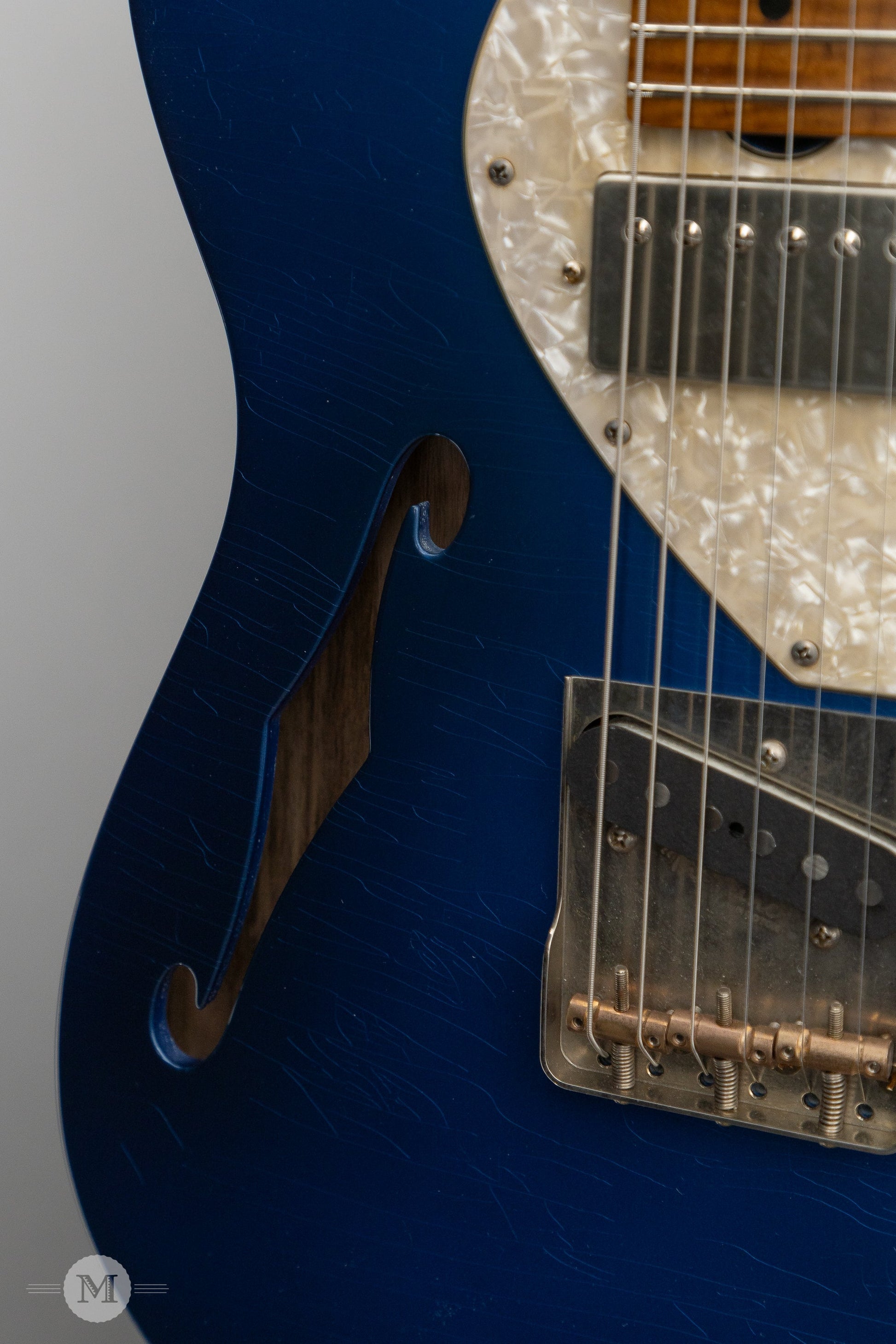 Don Grosh Electric Guitars - NOS Hollow T - Lake Placid Blue - Timeworn Finish