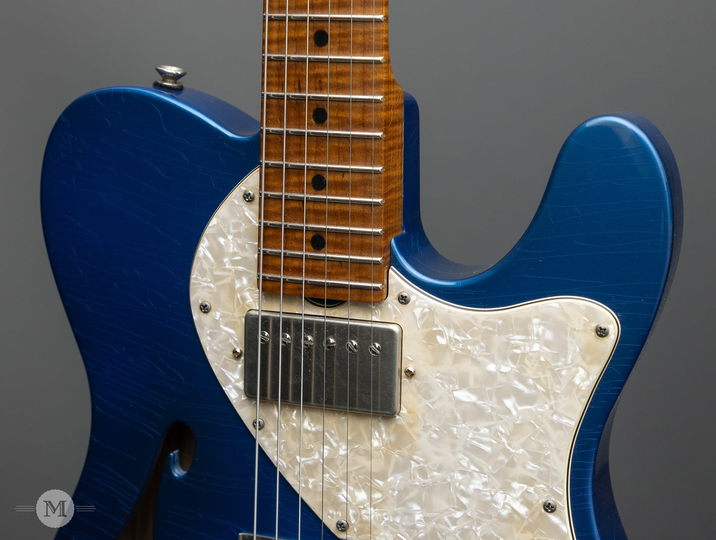 Don Grosh Electric Guitars - NOS Hollow T - Lake Placid Blue - Timeworn Finish