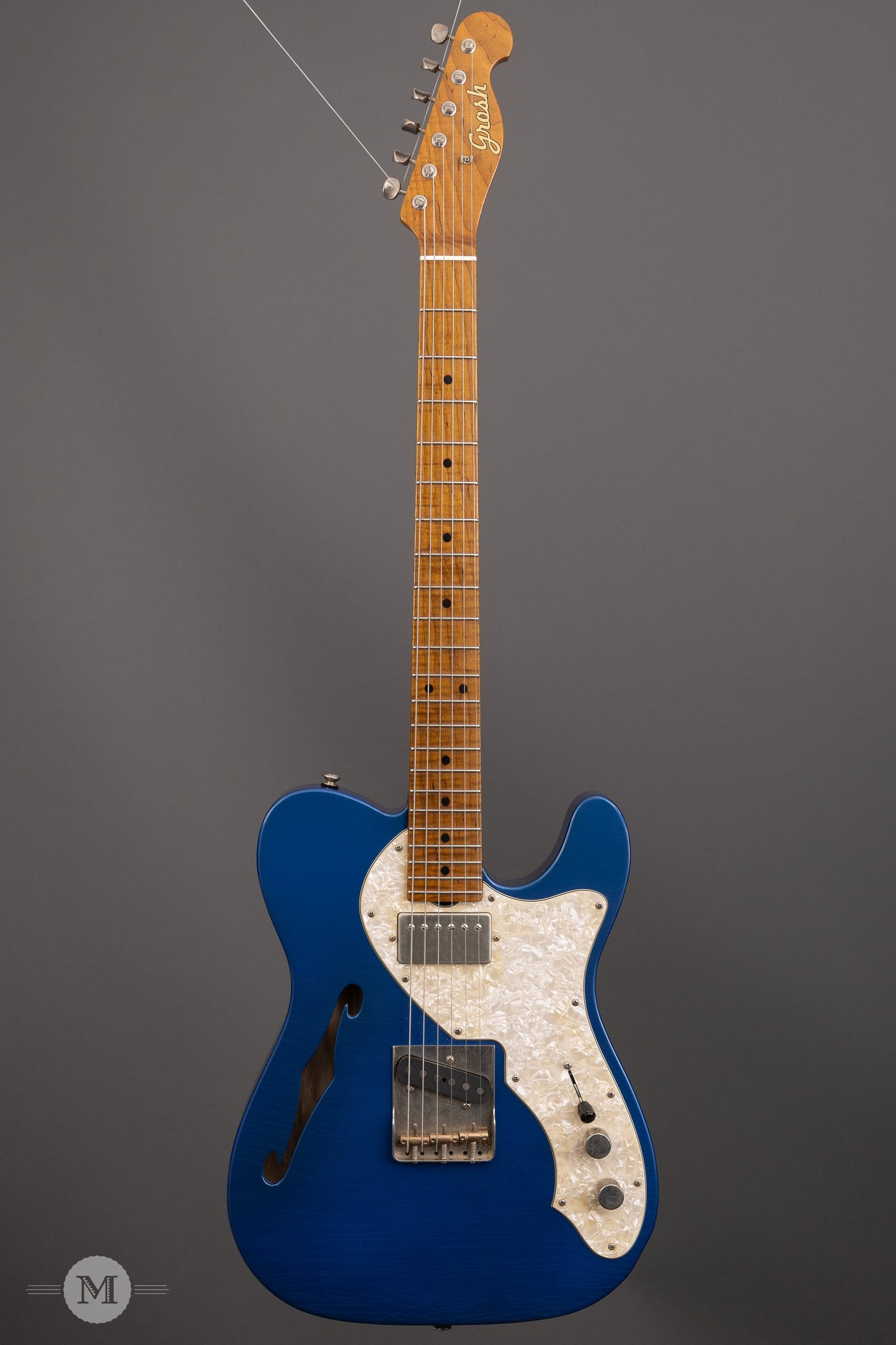 Don Grosh Electric Guitars - NOS Hollow T - Lake Placid Blue - Timeworn Finish