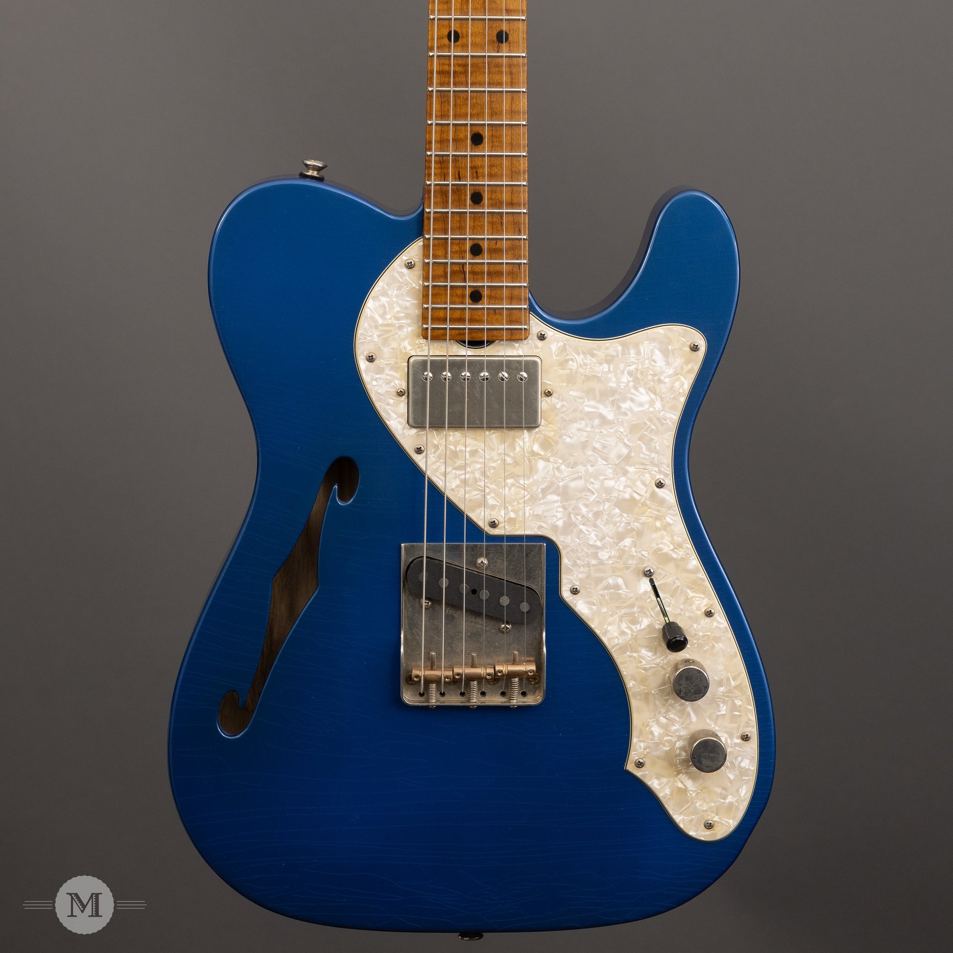 Don Grosh Electric Guitars - NOS Hollow T - Lake Placid Blue - Timeworn Finish