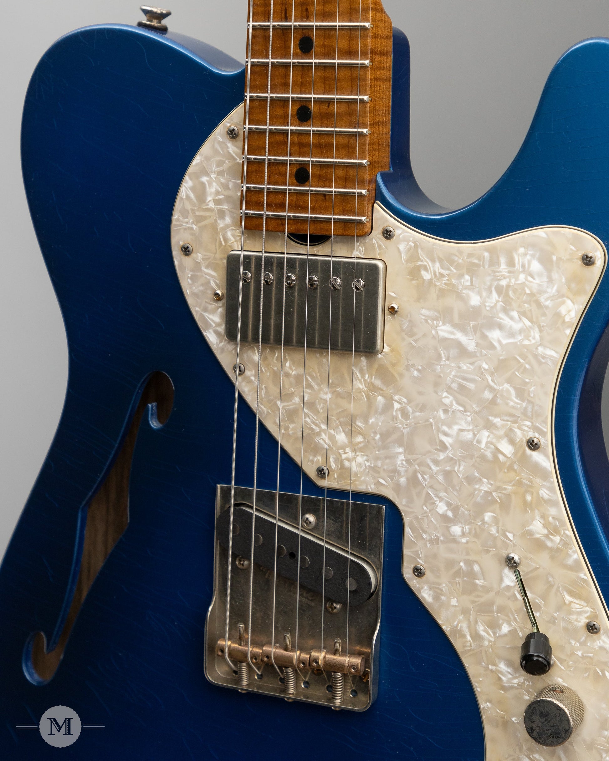 Don Grosh Electric Guitars - NOS Hollow T - Lake Placid Blue - Timeworn Finish