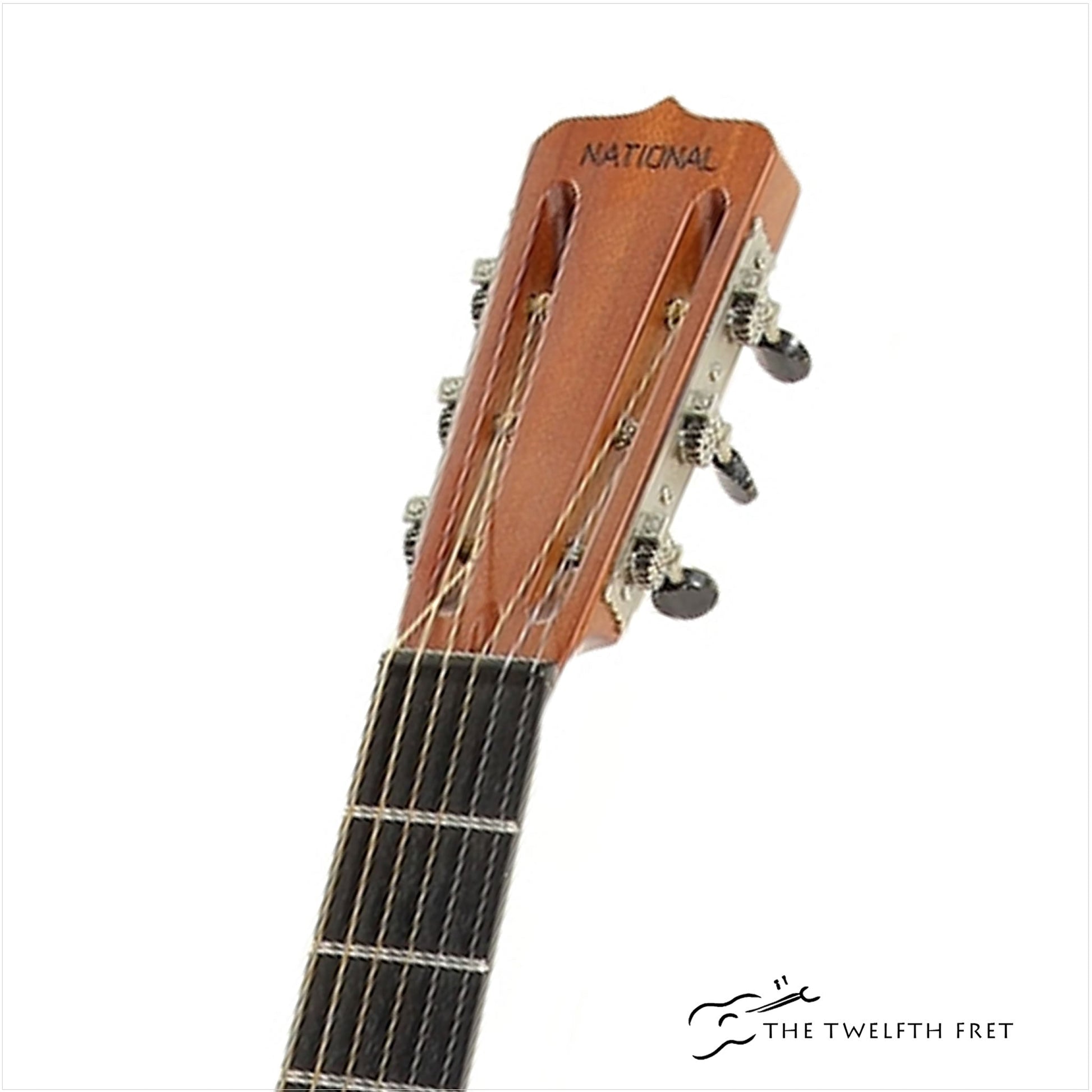 National NRP B Tricone Black Rust Resophonic Guitar