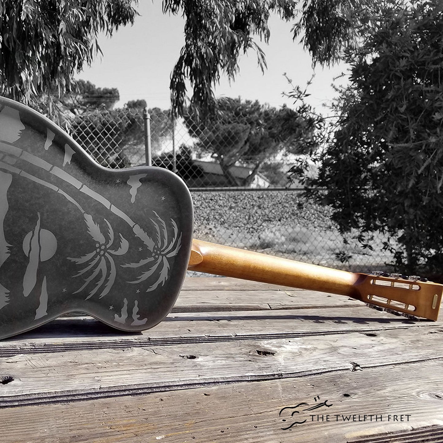 National Style O Weathered Steel 12 Fret Resophonic Guitar