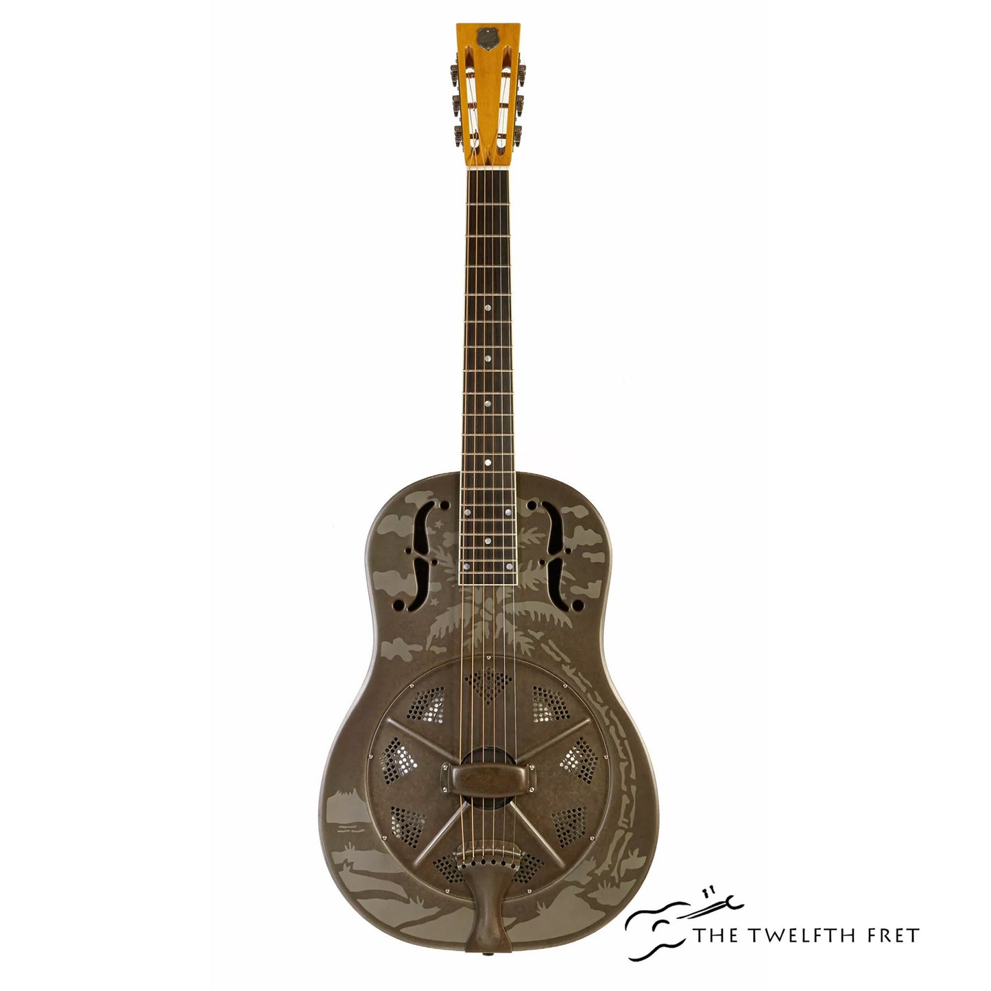 National Style O Weathered Steel 12 Fret Resophonic Guitar