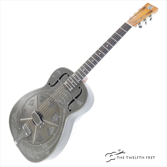 National Style O Weathered Steel 14-Fret Resophonic Guitar