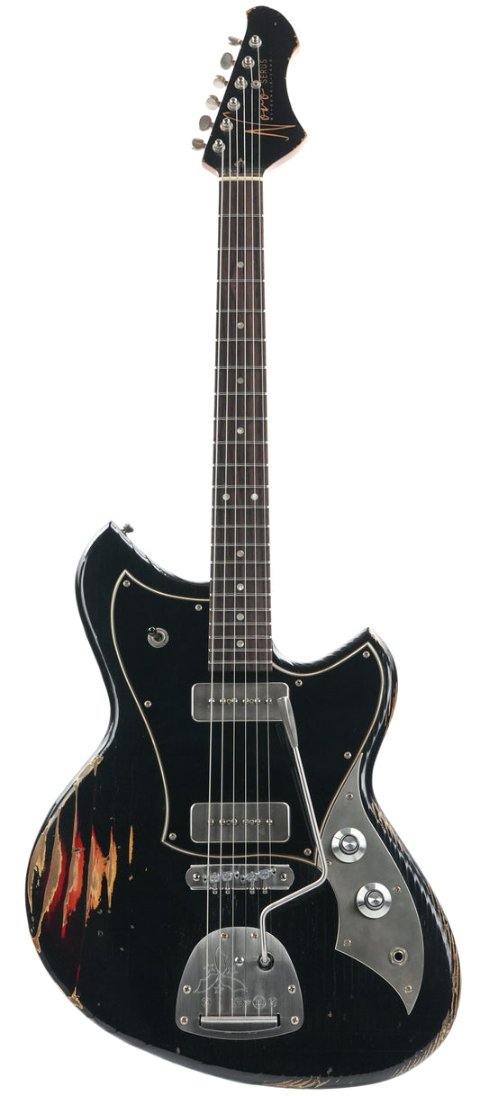 Novo Serus J Bull Black over 64 3 Tone Sunburst