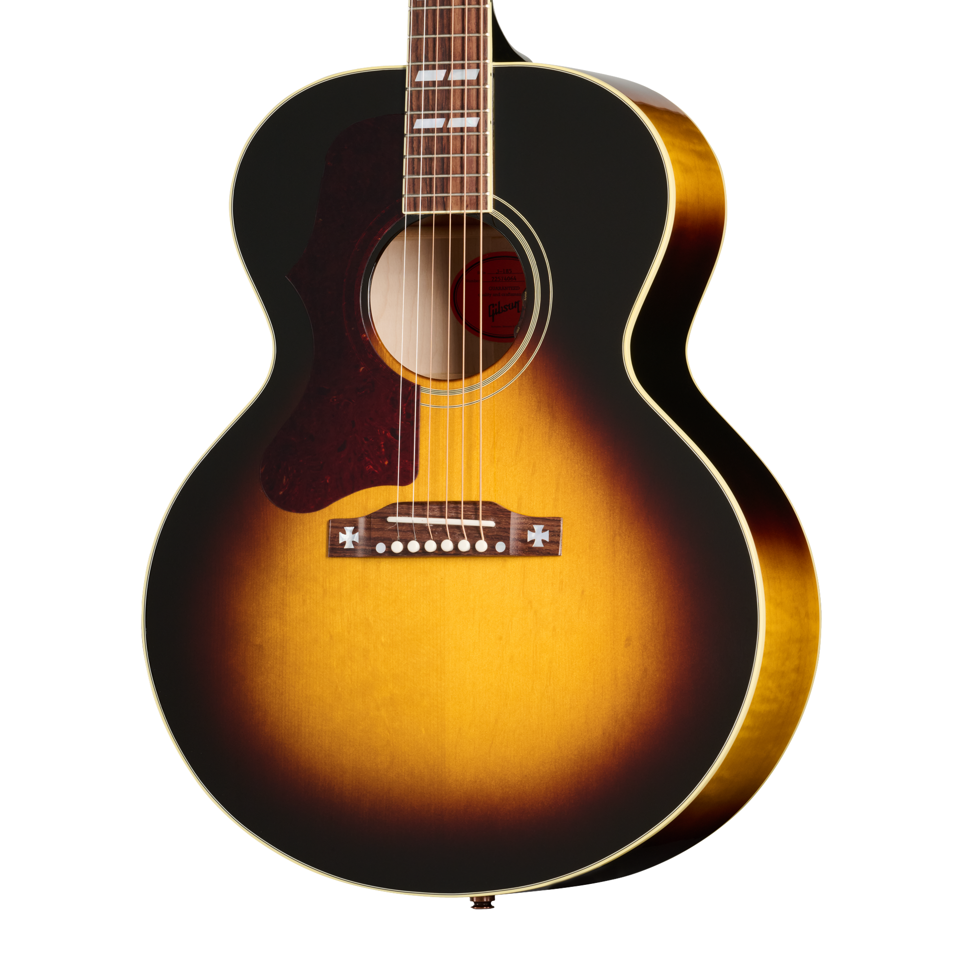 Gibson J-185 Original, Left-Handed, Vintage Sunburst