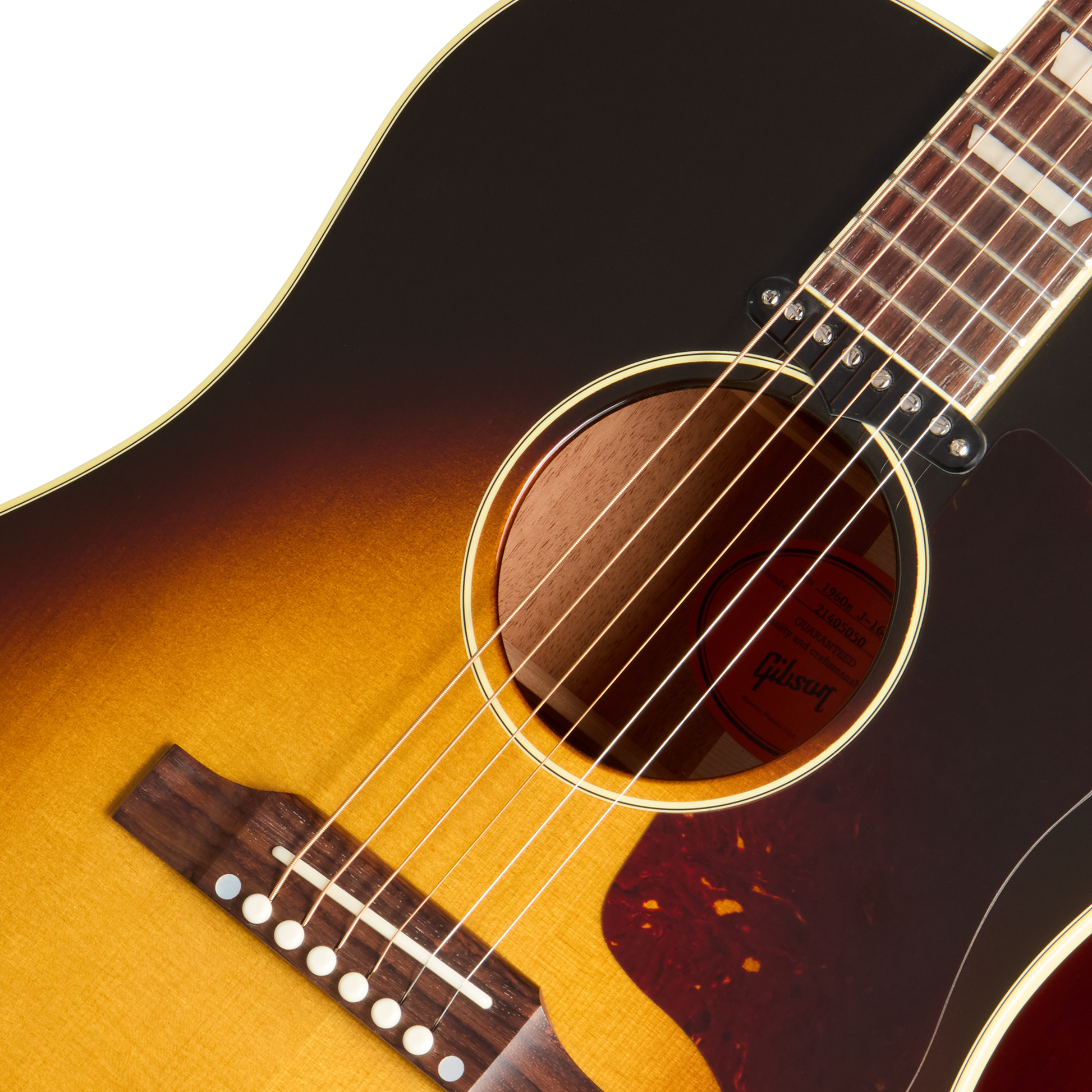 Gibson J-160E Original Acoustic Electric Guitar - Vintage Sunburst