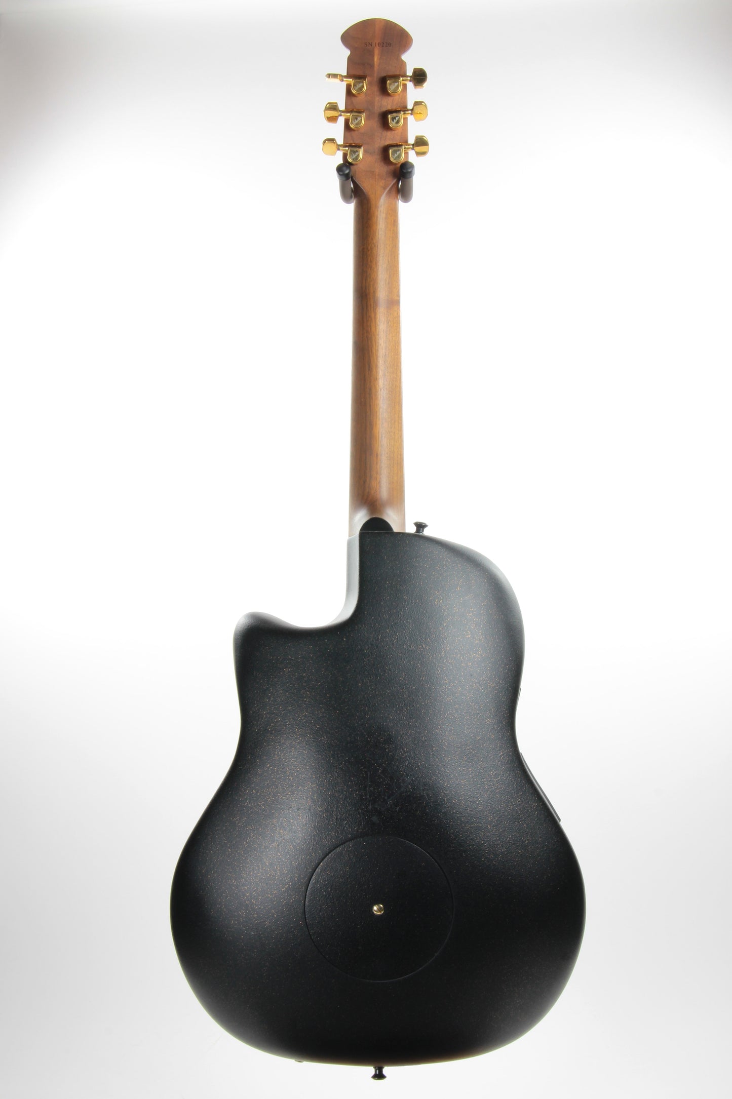 1995 Ovation SUPER ADAMAS Custom 1589-5 86 CARVED Headstock - Black Speckled Gold, Deep Body! 1587