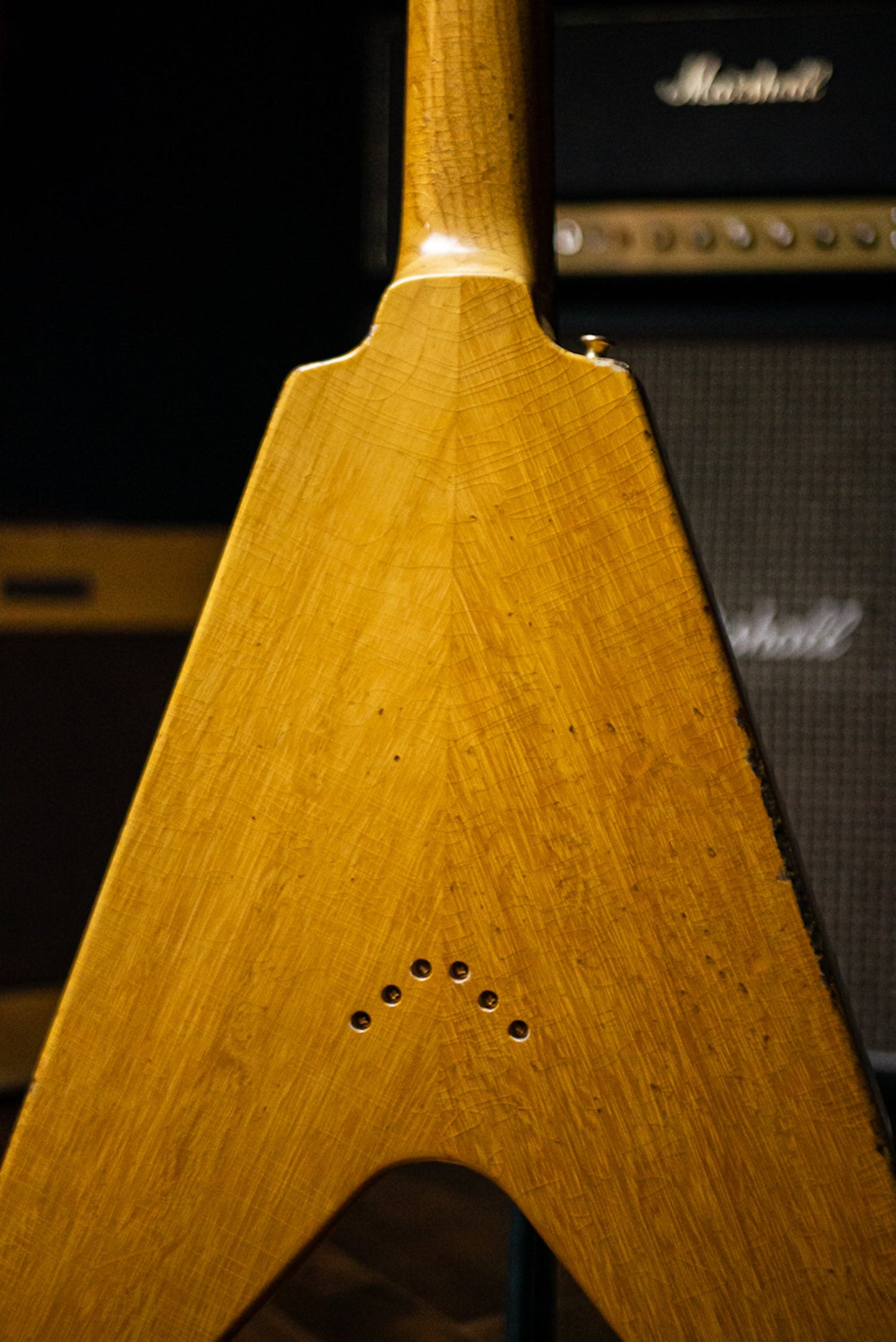 Gibson Custom Shop 58 Korina Flying V Brazilian Rosewood Fingerboard Murphy Lab Light Aged GH Electric Guitar - Natural 81034