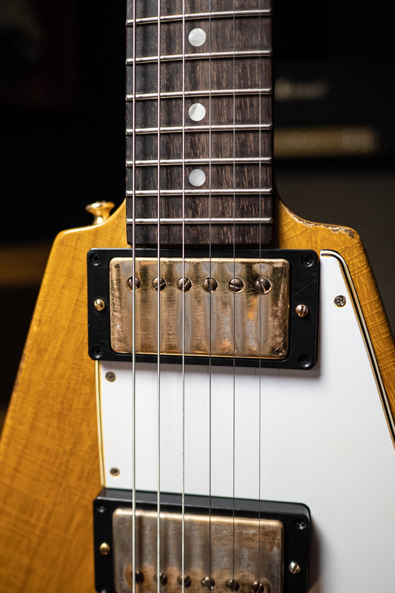 Gibson Custom Shop 58 Korina Flying V Brazilian Rosewood Fingerboard Murphy Lab Light Aged GH Electric Guitar - Natural 81081