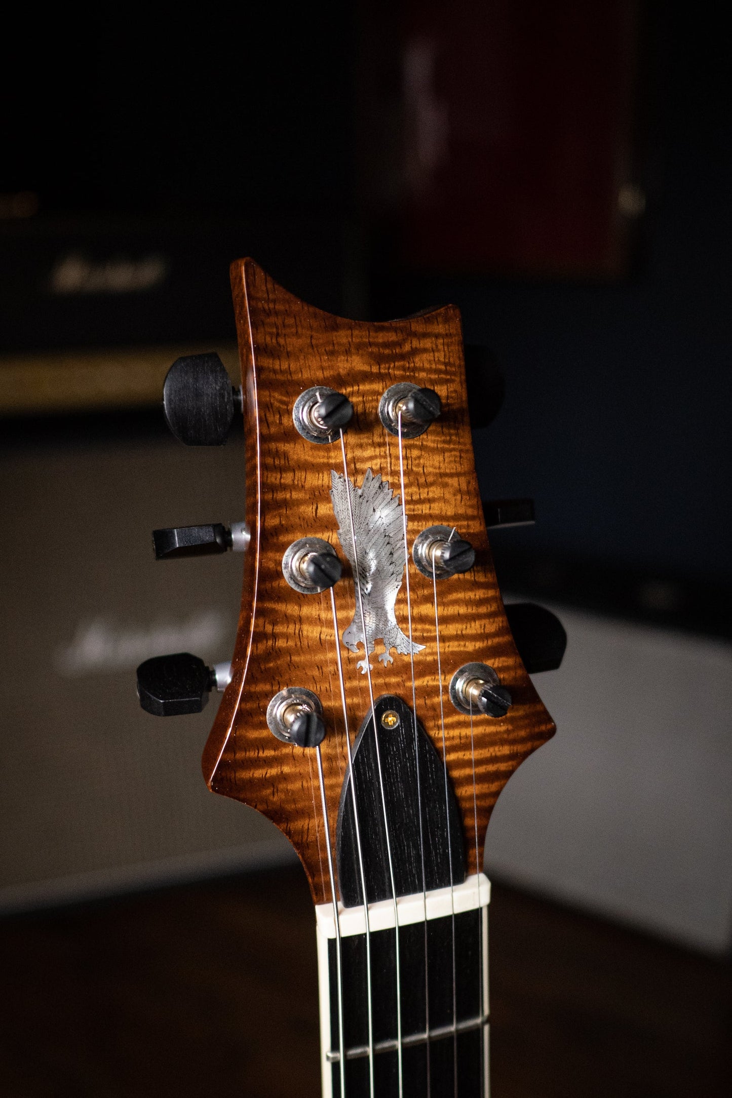 2019 Paul Reed Smith Private Stock Hollow Body II 594 #7690 Electric Guitar - Natural W Light Smoke Burst