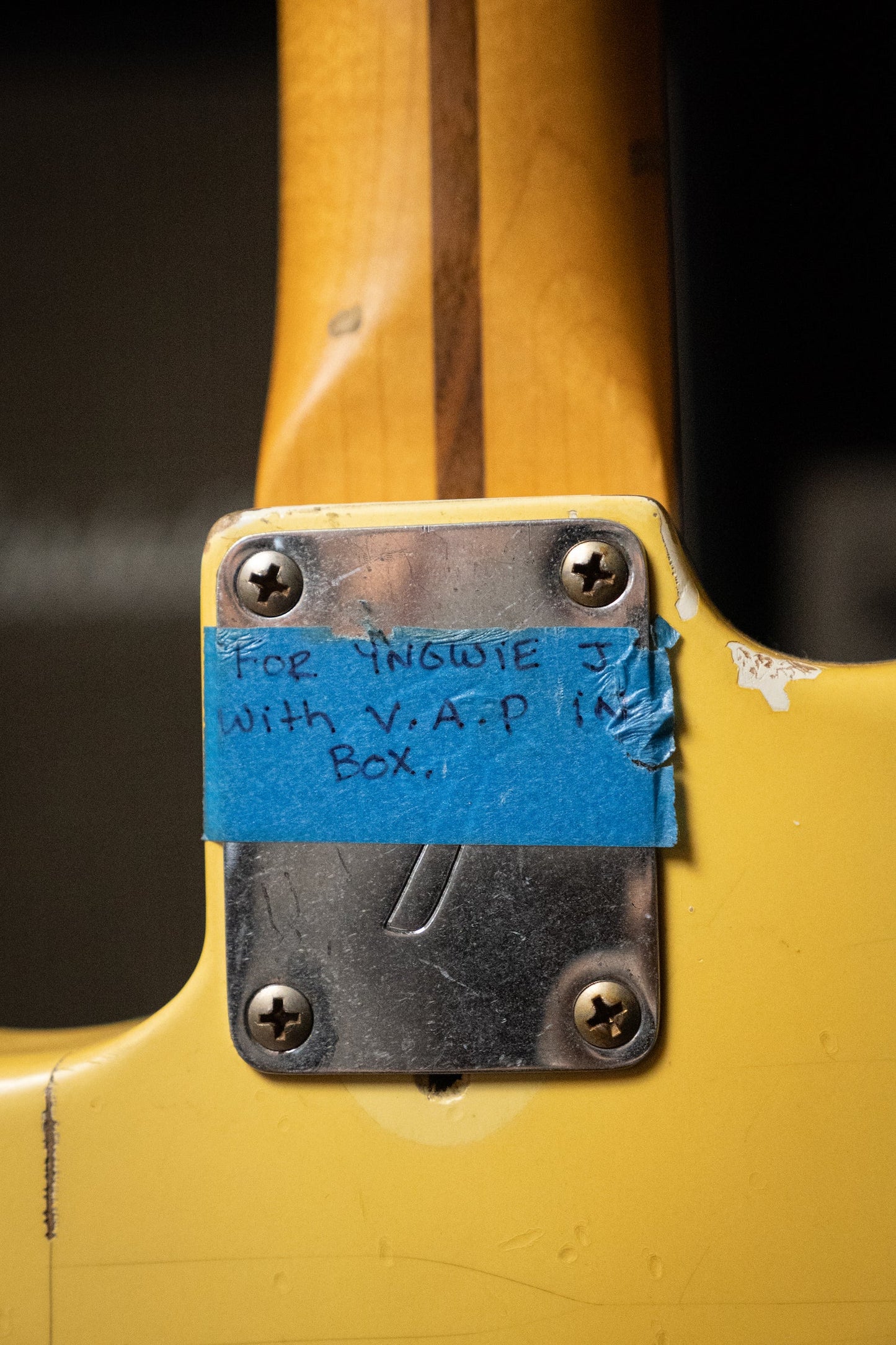 Fender Yngwie Malmsteen Personally Owned "Duck" John Cruz Custom Shop Artist Proof Stratocaster - Vintage White