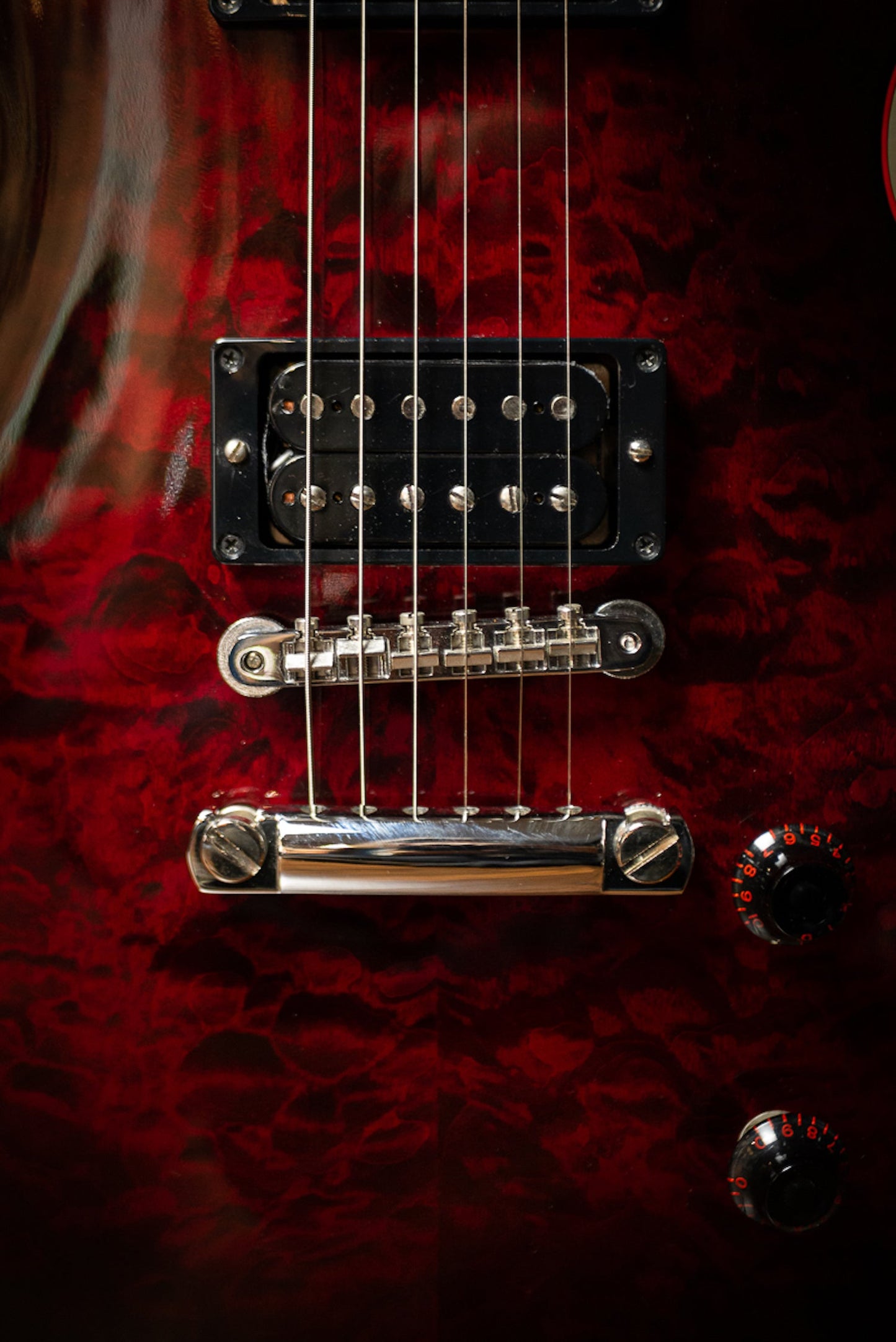 2009 Gibson Les Paul LPR7 Black Widow Electric Guitar - Black/Red
