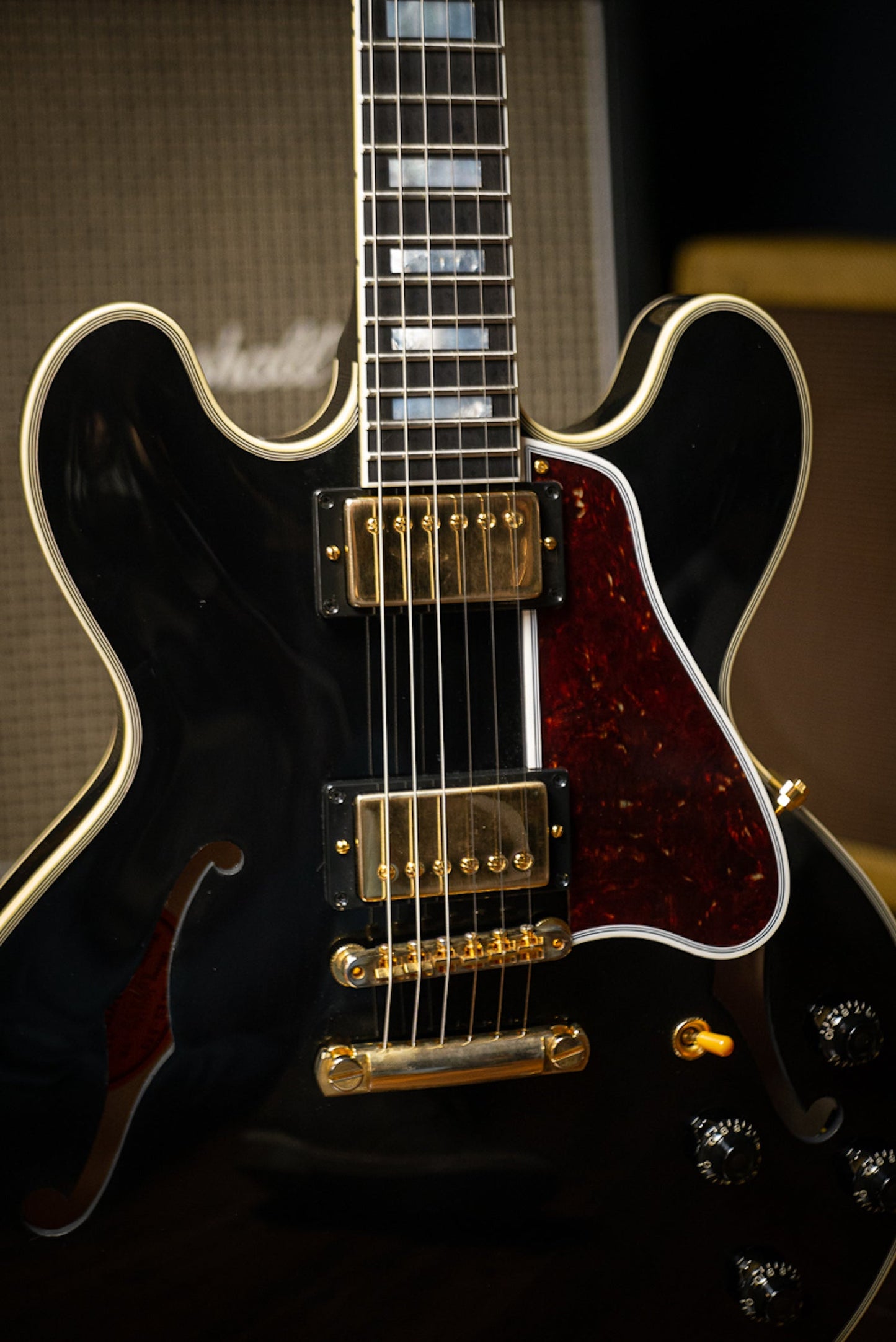 Gibson Custom Shop 1959 ES-355 Reissue Stop Bar VOS Electric Guitar - Ebony