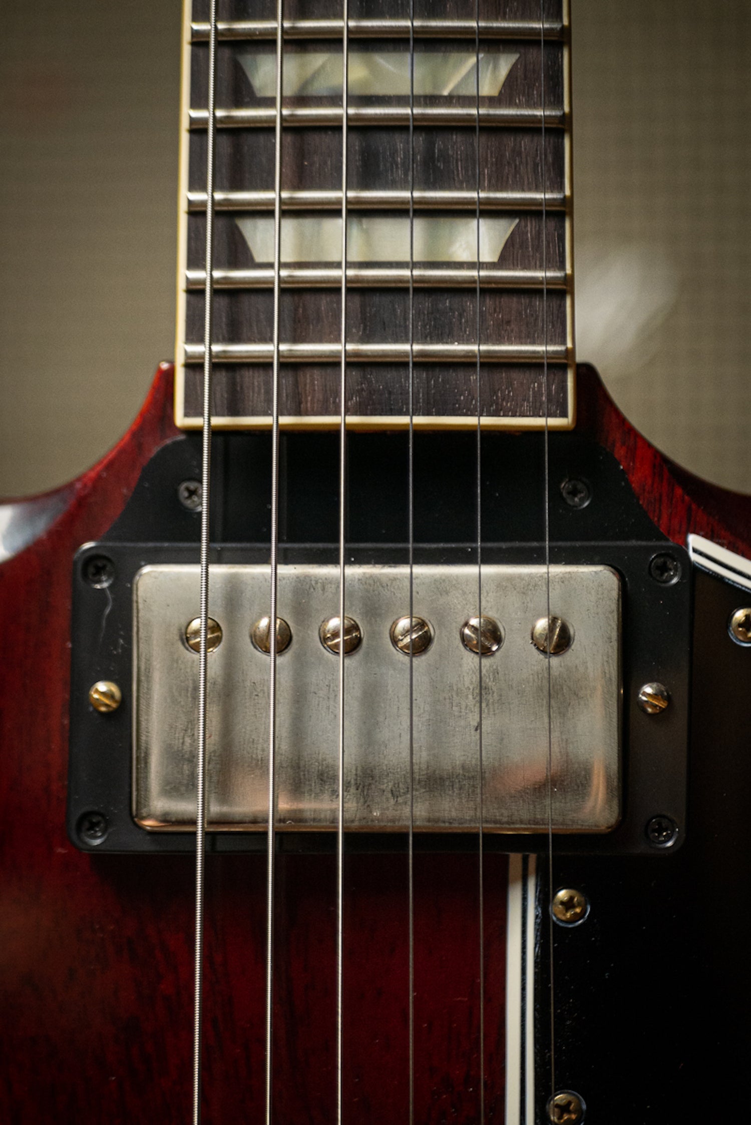 Gibson Custom Shop 1961 Les Paul SG Standard Reissue Stop Bar Electric Guitar - Cherry Red