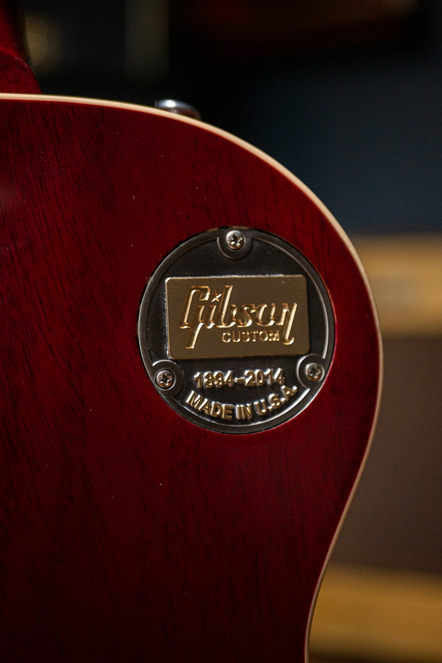 2014 Gibson Custom Shop Les Paul Long Scale 25.5” Electric Guitar - Washed Cherry Sunburst