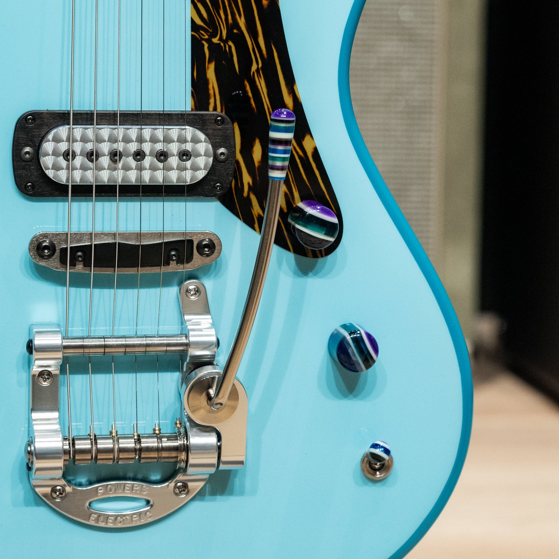 Powers Electric A-Type FF42 Two-Tone - Larkspur Blue & Cascade Blue
