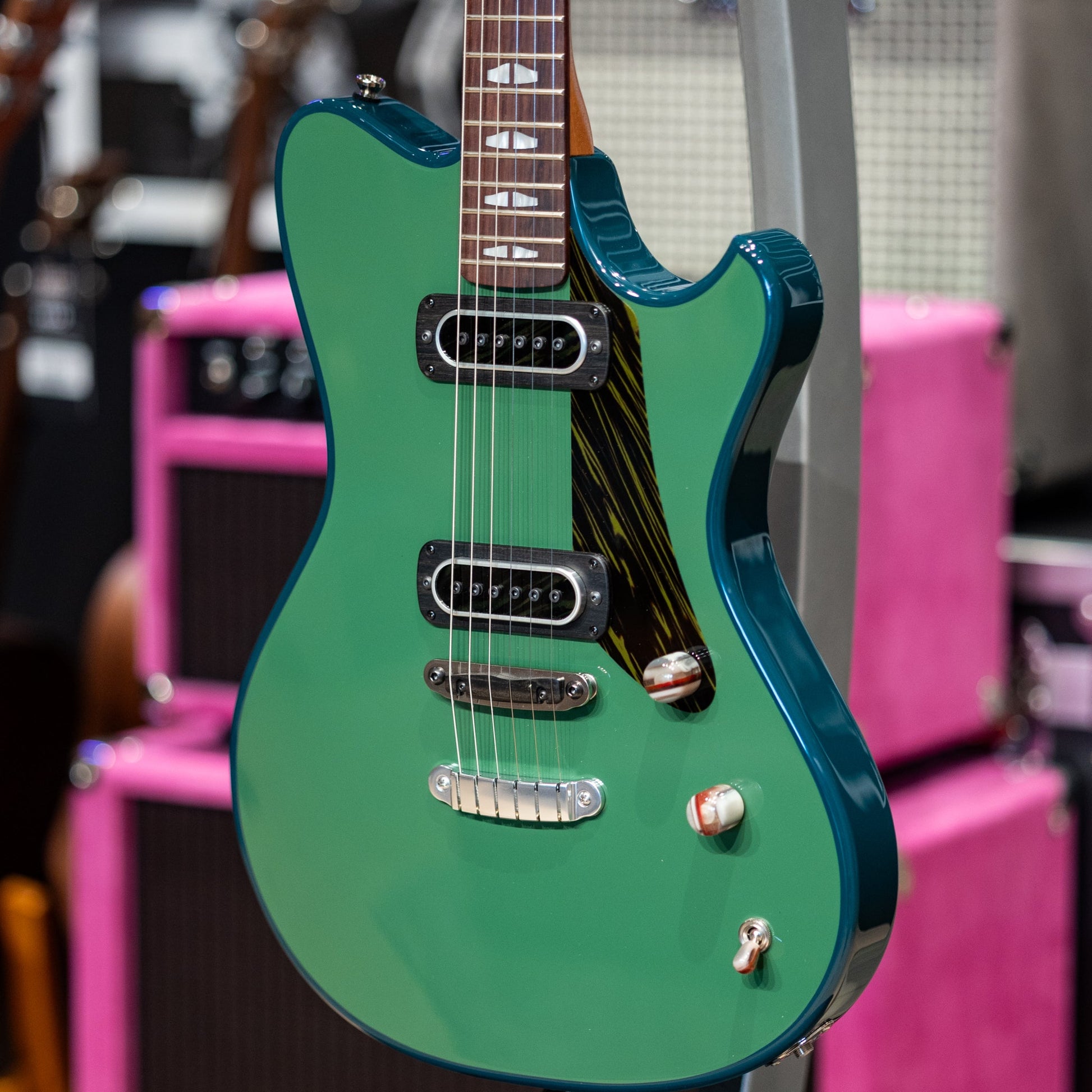 Powers Electric A-Type PF42 Two-Tone - Leaf Green & Fjord Green