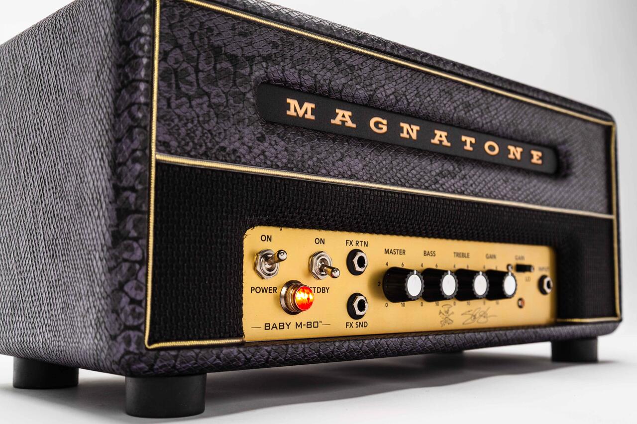 Magnatone Baby M-80 Head + 1x10" Cabinet - Purple Python (Slash Collection)