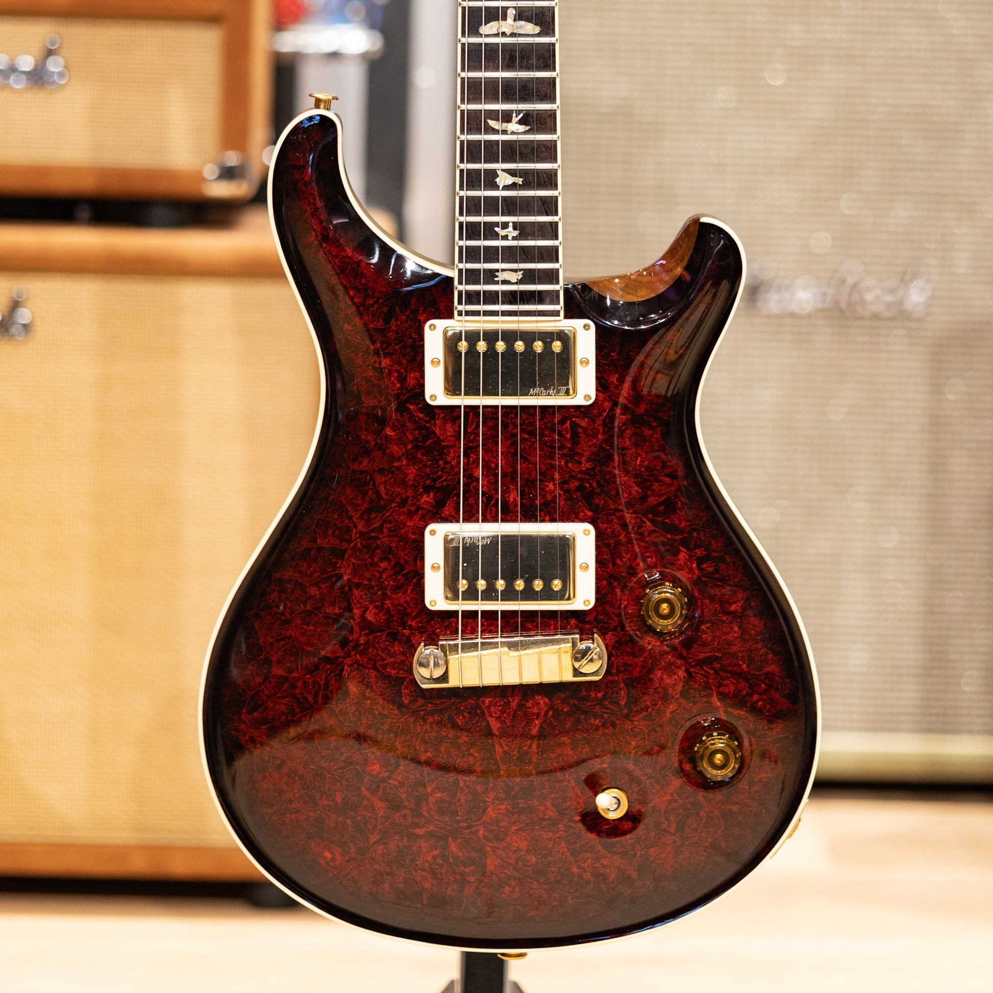 PRS McCarty Private Stock Brazilian #11735 - Fire Red Smokeburst