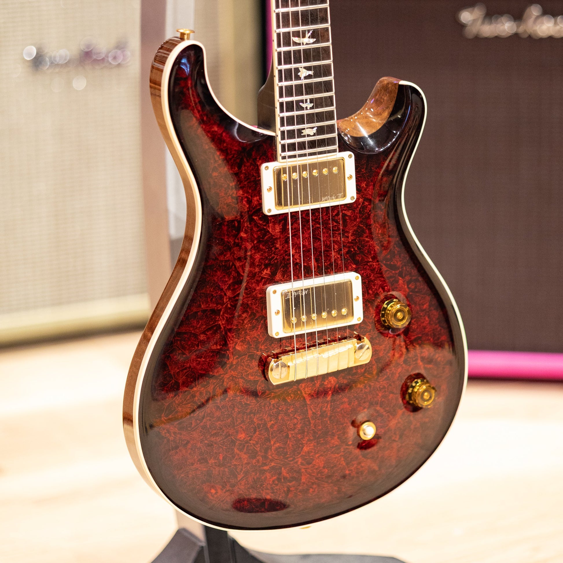 PRS McCarty Private Stock Brazilian #11735 - Fire Red Smokeburst
