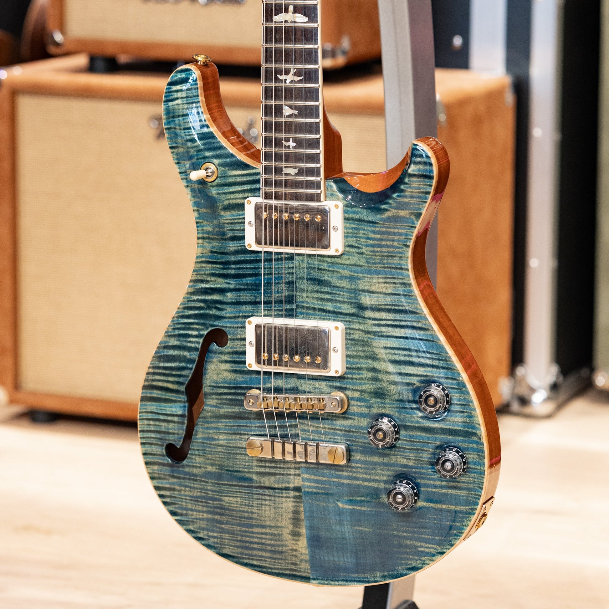 PRS McCarty 594 Semi-Hollow LTD 10-Top - Faded Blue Jean