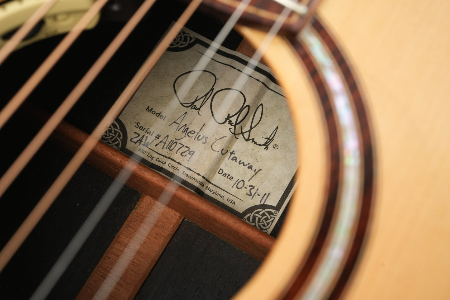 PRS Angelus Cutaway Cocobolo Adirondack Spruce 2011