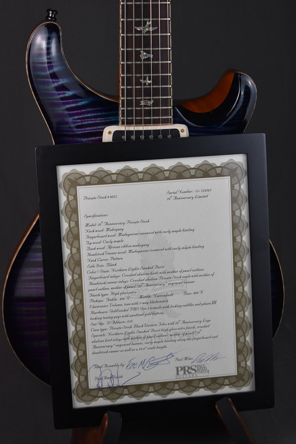 2015 Paul Reed Smith Private Stock 20th Anniversary Limited