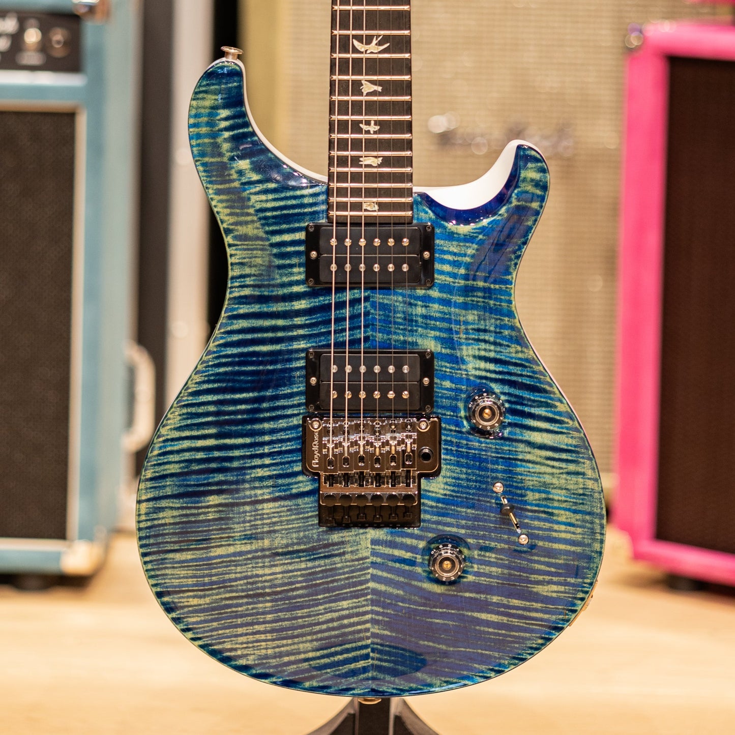 PRS Custom 24 Floyd 10-Top - River Blue Pearl