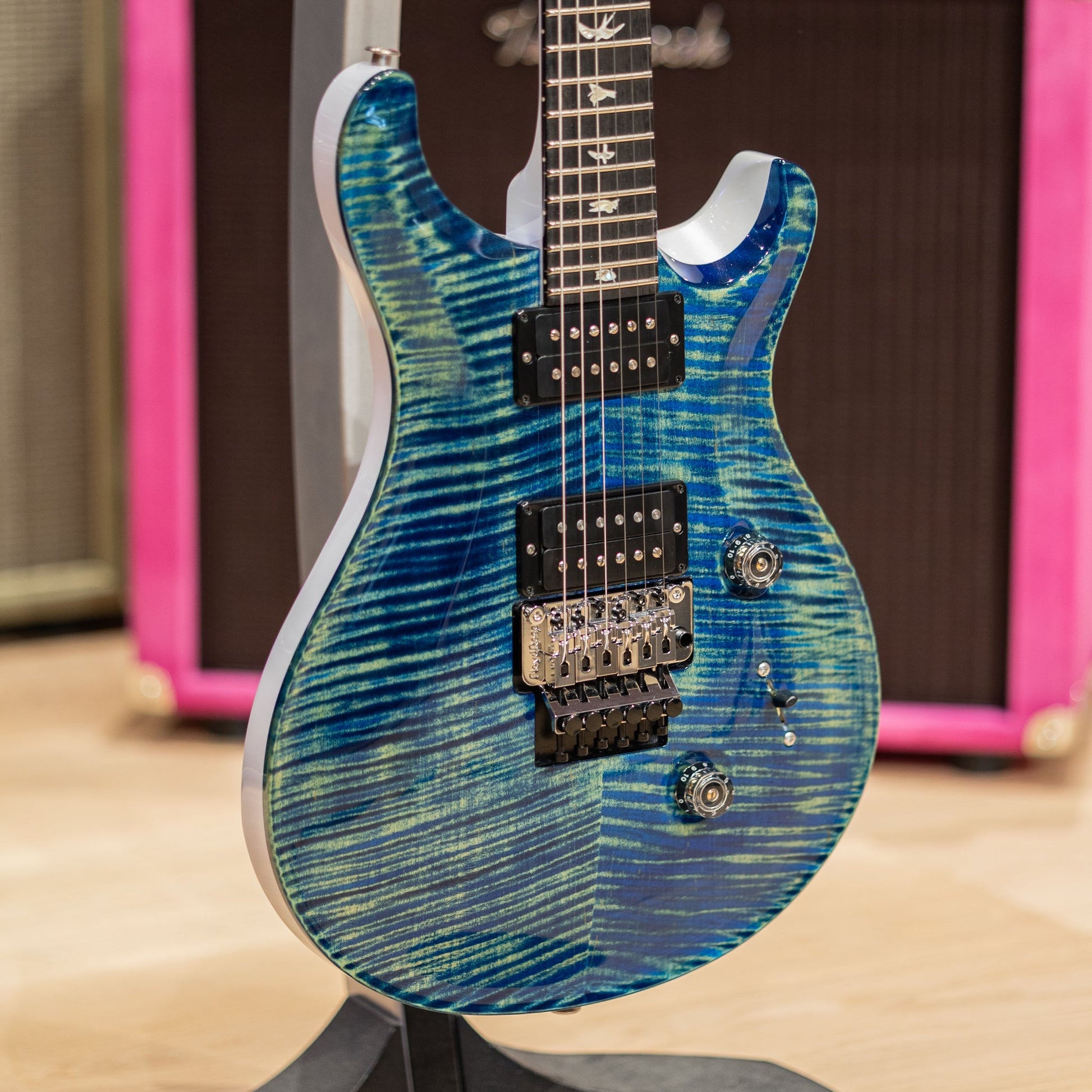 PRS Custom 24 Floyd 10-Top - River Blue Pearl